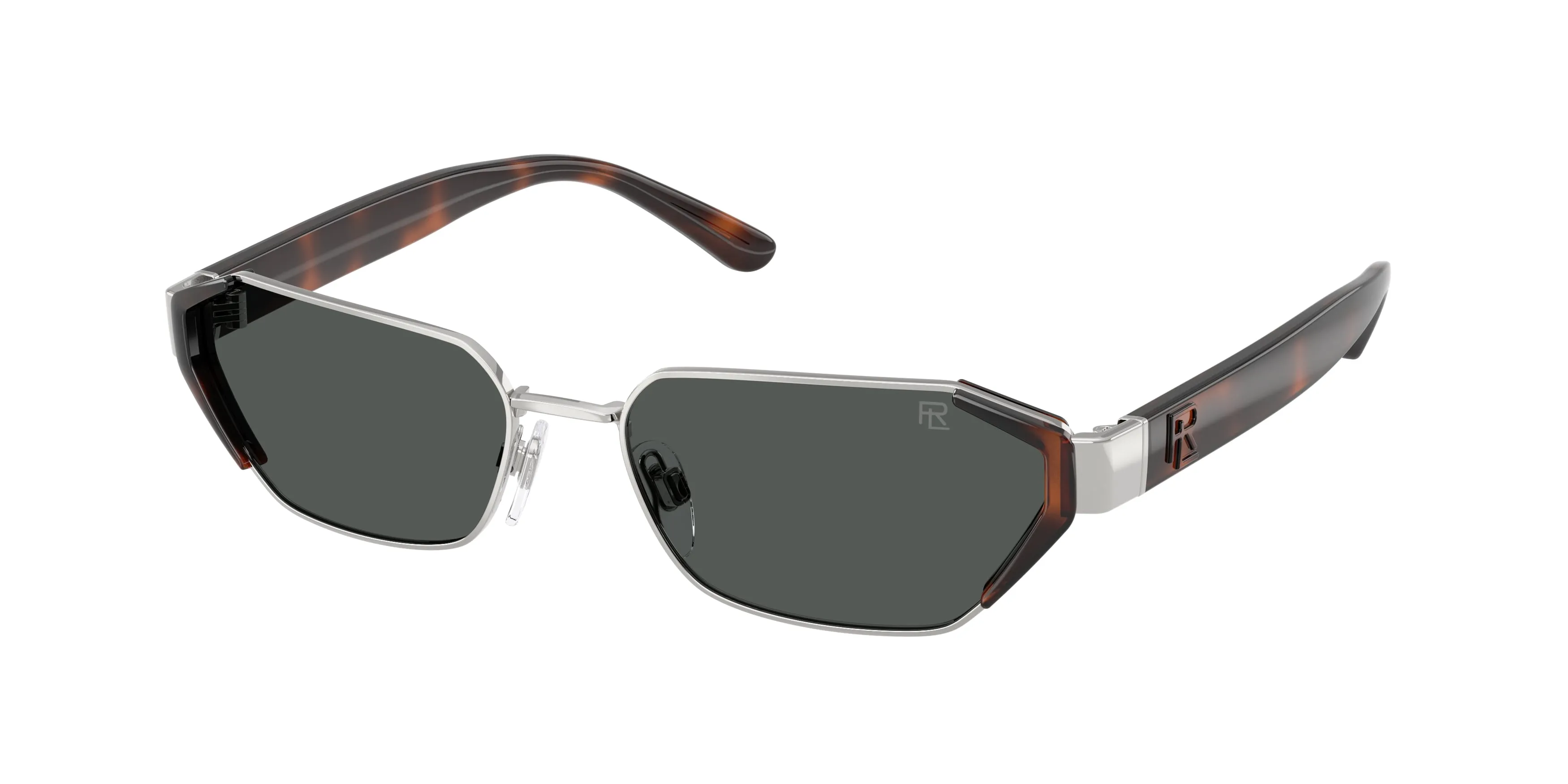 Ralph Lauren RL7094 900187 Occhiali da sole Metallo Argento Grigio Geometrica Normale - immagine 1