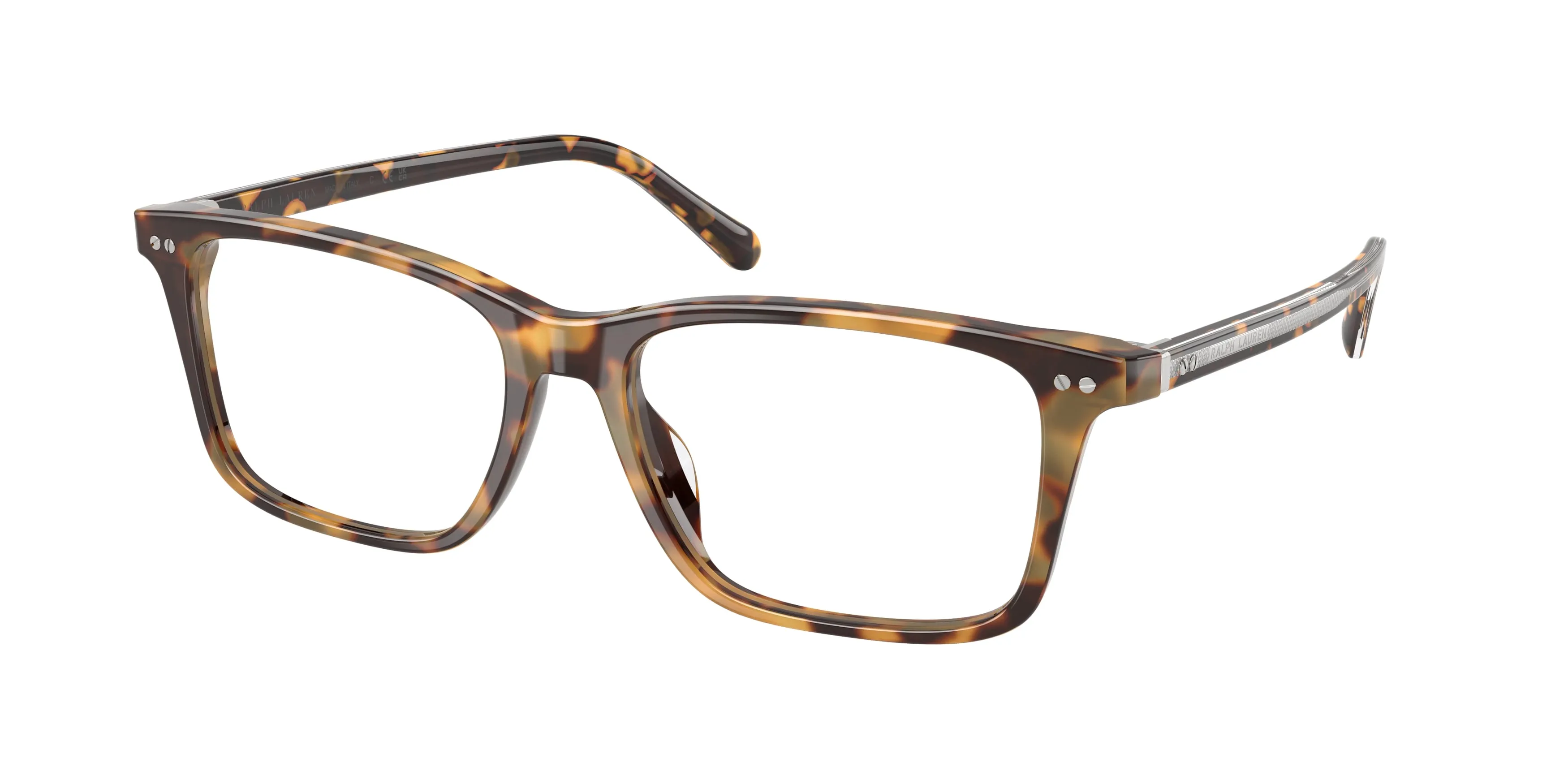 Ralph Lauren RL6264U 6339 Montature da vista Acetato Tartaruga Trasparente Rotonda Normale - immagine 1