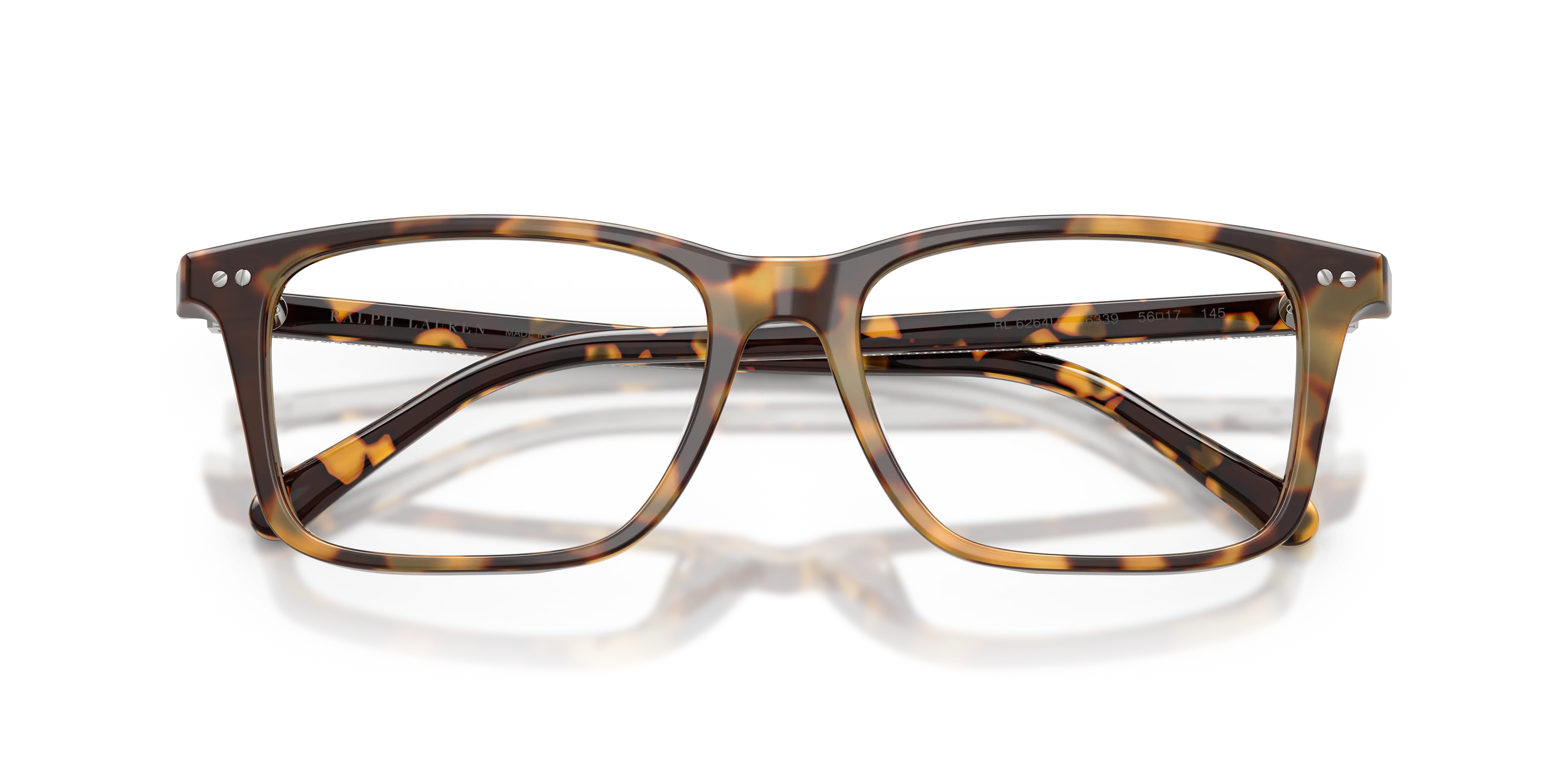 Ralph Lauren RL6264U 6339 Montature da vista Acetato Tartaruga Trasparente Rotonda Normale - immagine 2