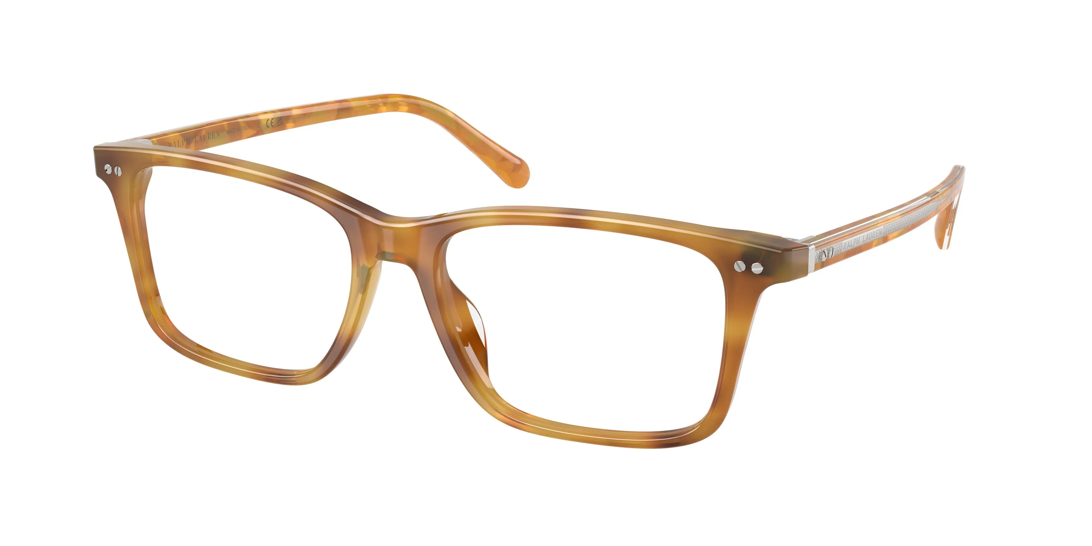 Ralph Lauren RL6264U 6185 Montature da vista Acetato Tartaruga Trasparente Rotonda Normale - immagine 1