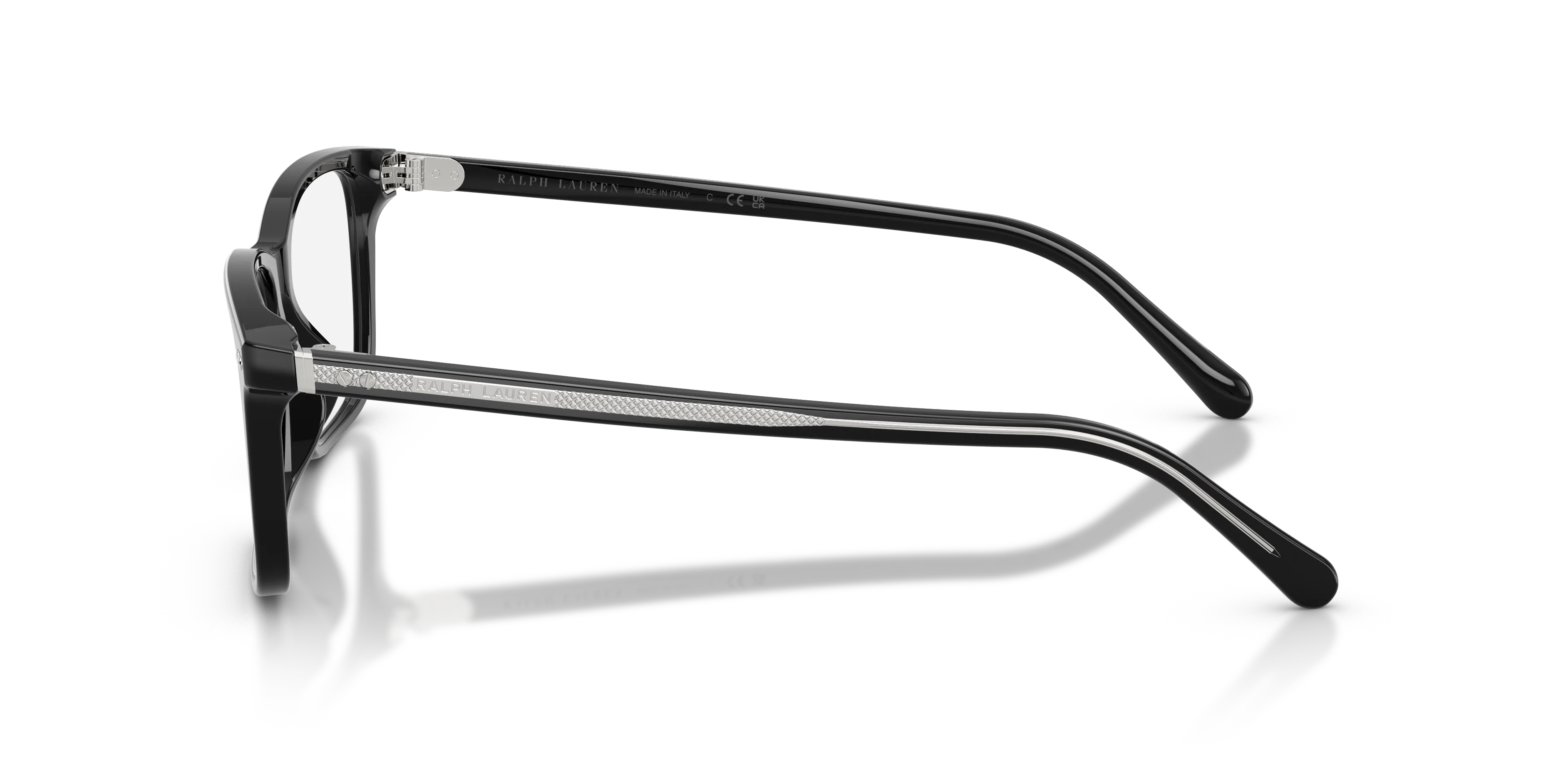 Ralph Lauren RL6264U 5001 Montature da vista Acetato Nero Trasparente Rotonda Normale - immagine 4