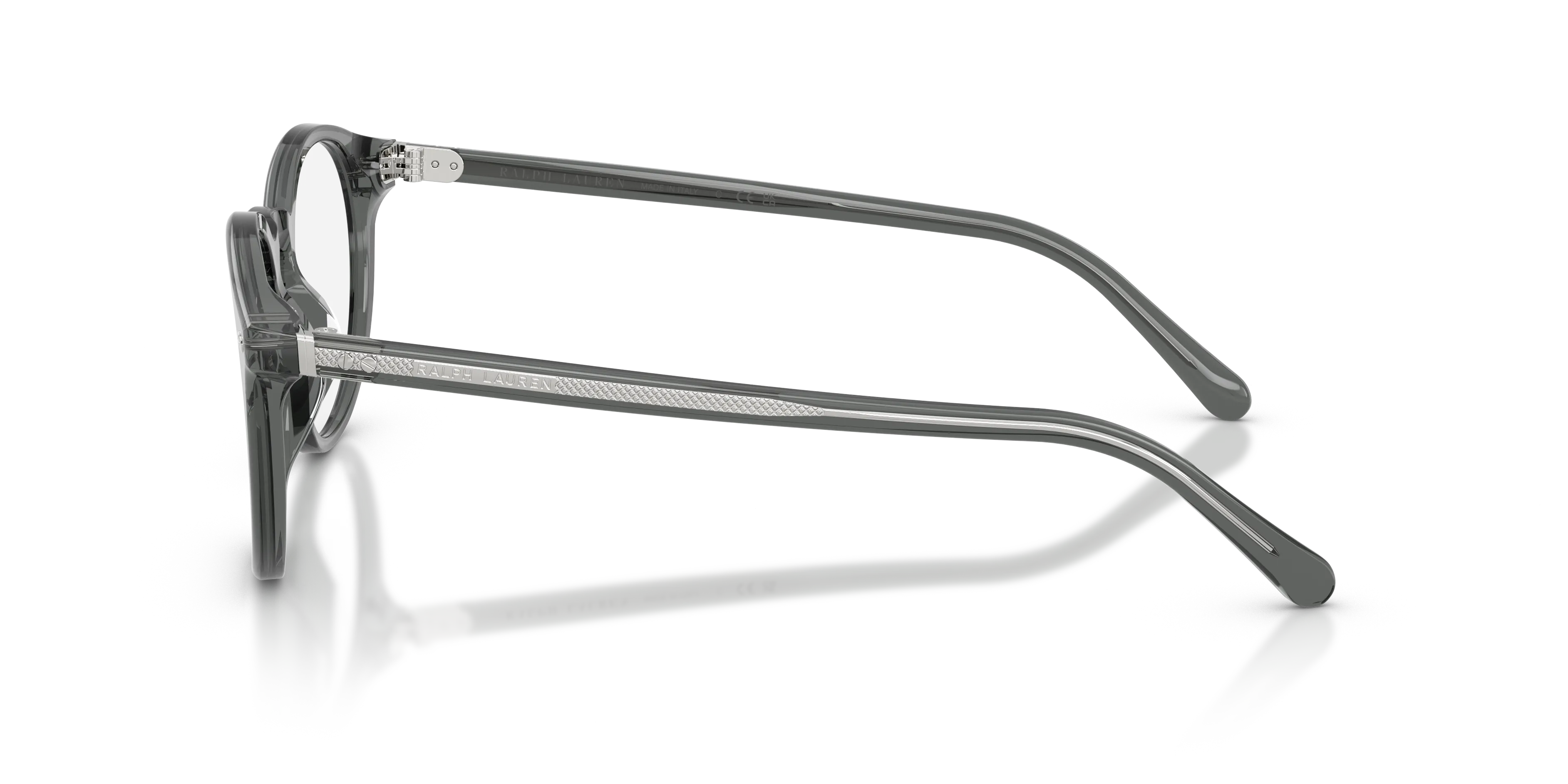 Ralph Lauren RL6263U 6347 Montature da vista Acetato Grigio Trasparente Rotonda Normale - immagine 4