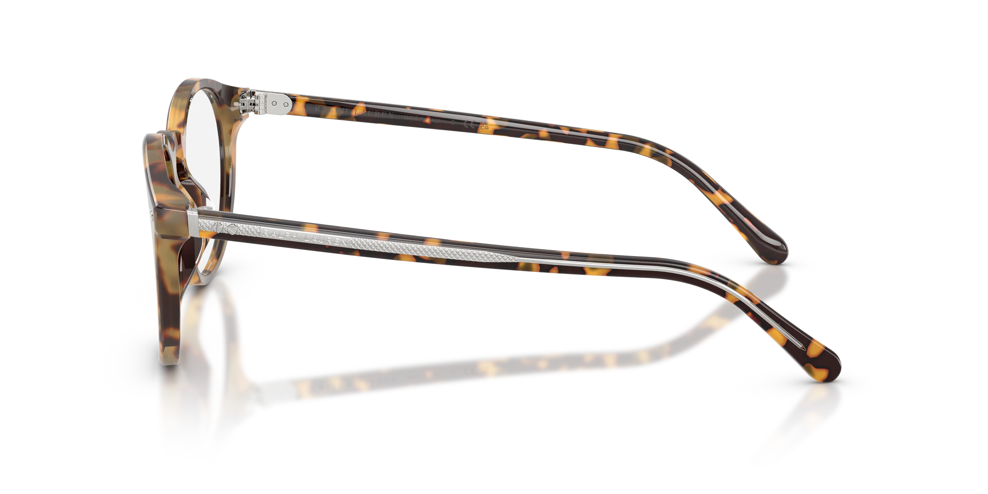 Ralph Lauren RL6263U 6339 Montature da vista Acetato Tartaruga Trasparente Rotonda Normale - immagine 4