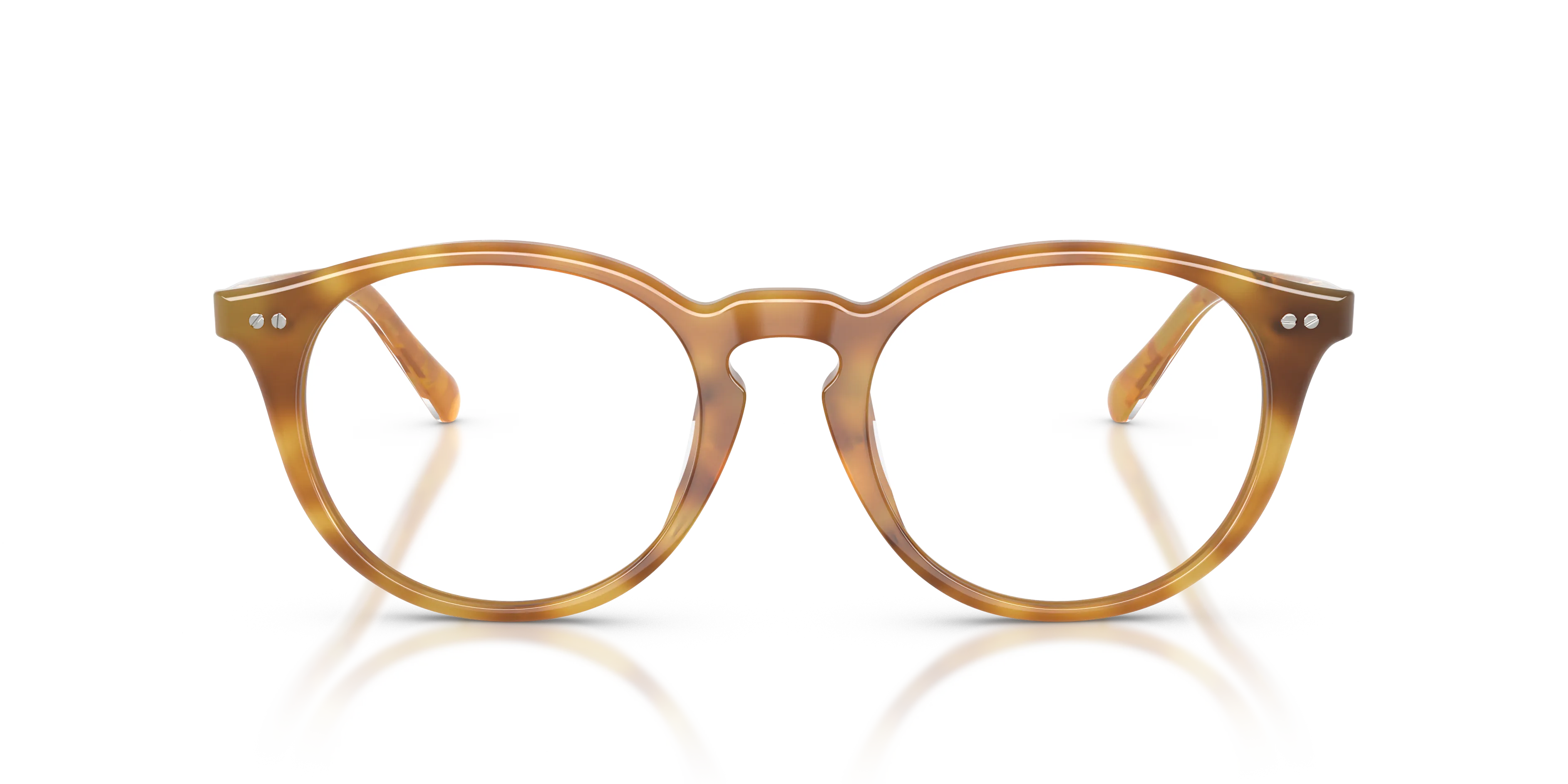 Ralph Lauren RL6263U 6185 Montature da vista Acetato Tartaruga Trasparente Rotonda Normale - immagine 3