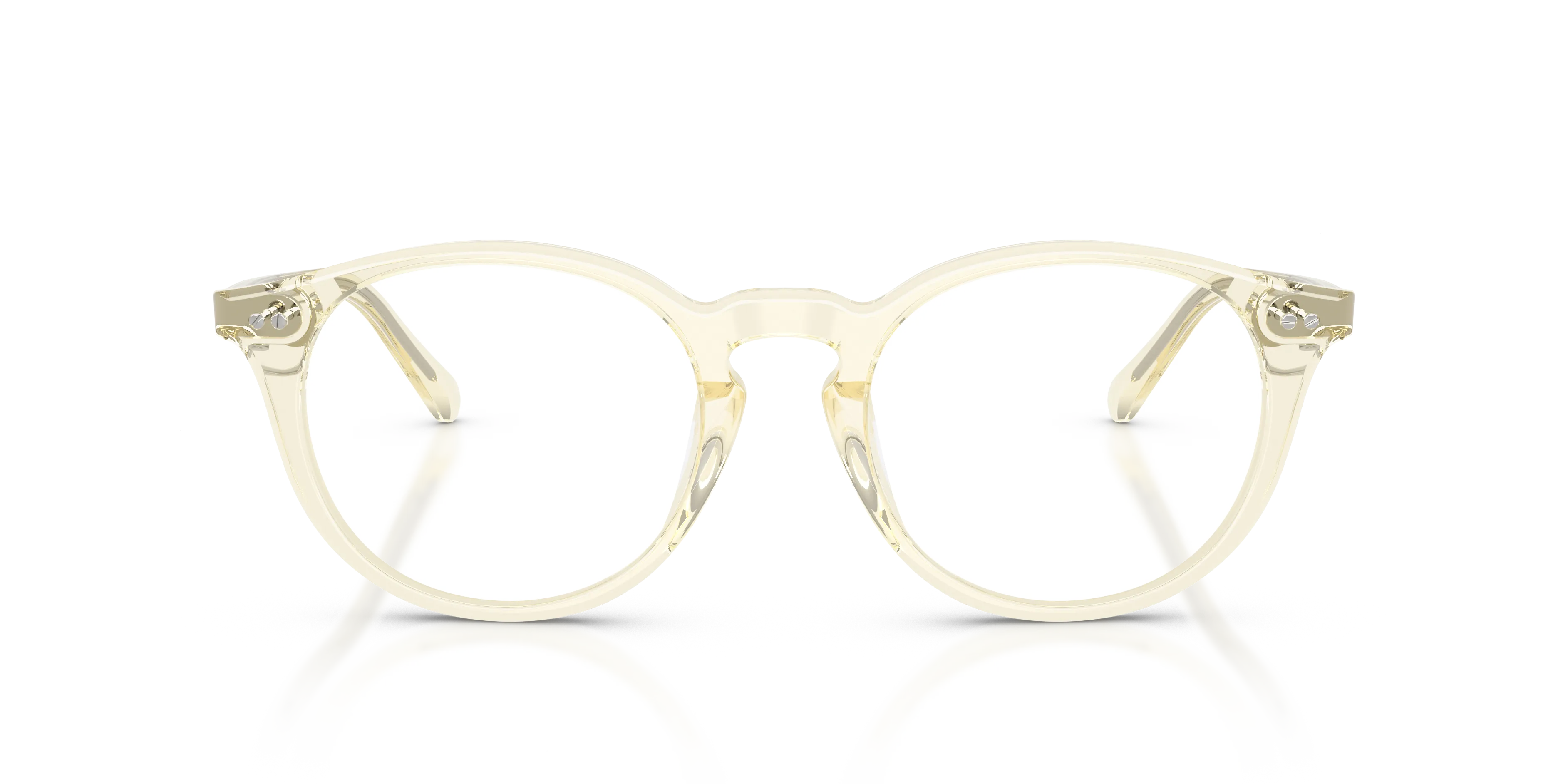 Ralph Lauren RL6263U 5034 Montature da vista Acetato Giallo Trasparente Rotonda Normale - immagine 3