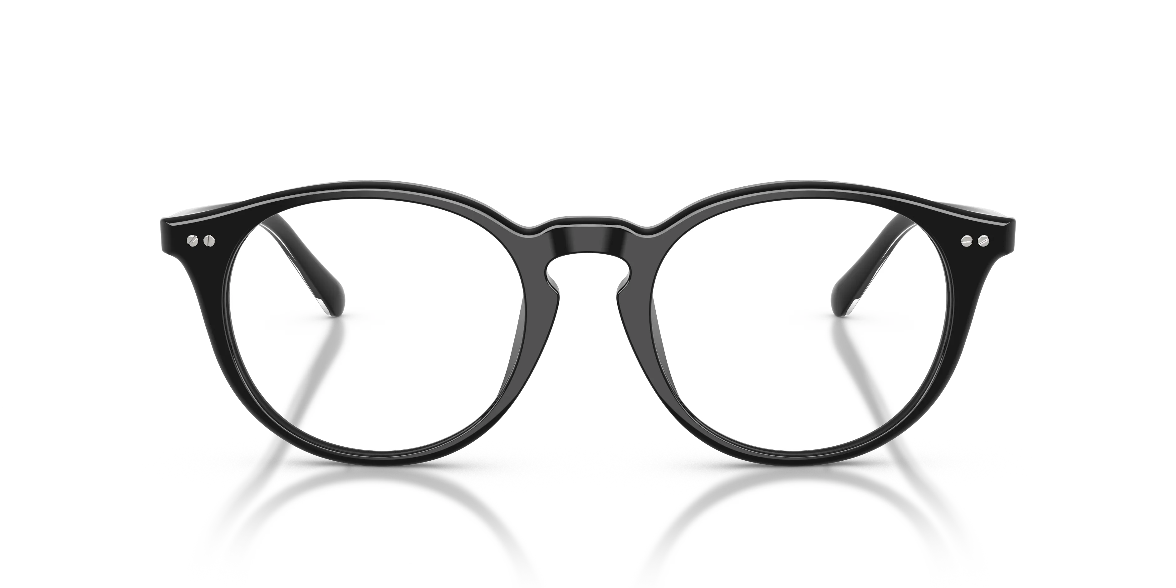 Ralph Lauren RL6263U 5001 Montature da vista Acetato Nero Trasparente Rotonda Normale - immagine 3