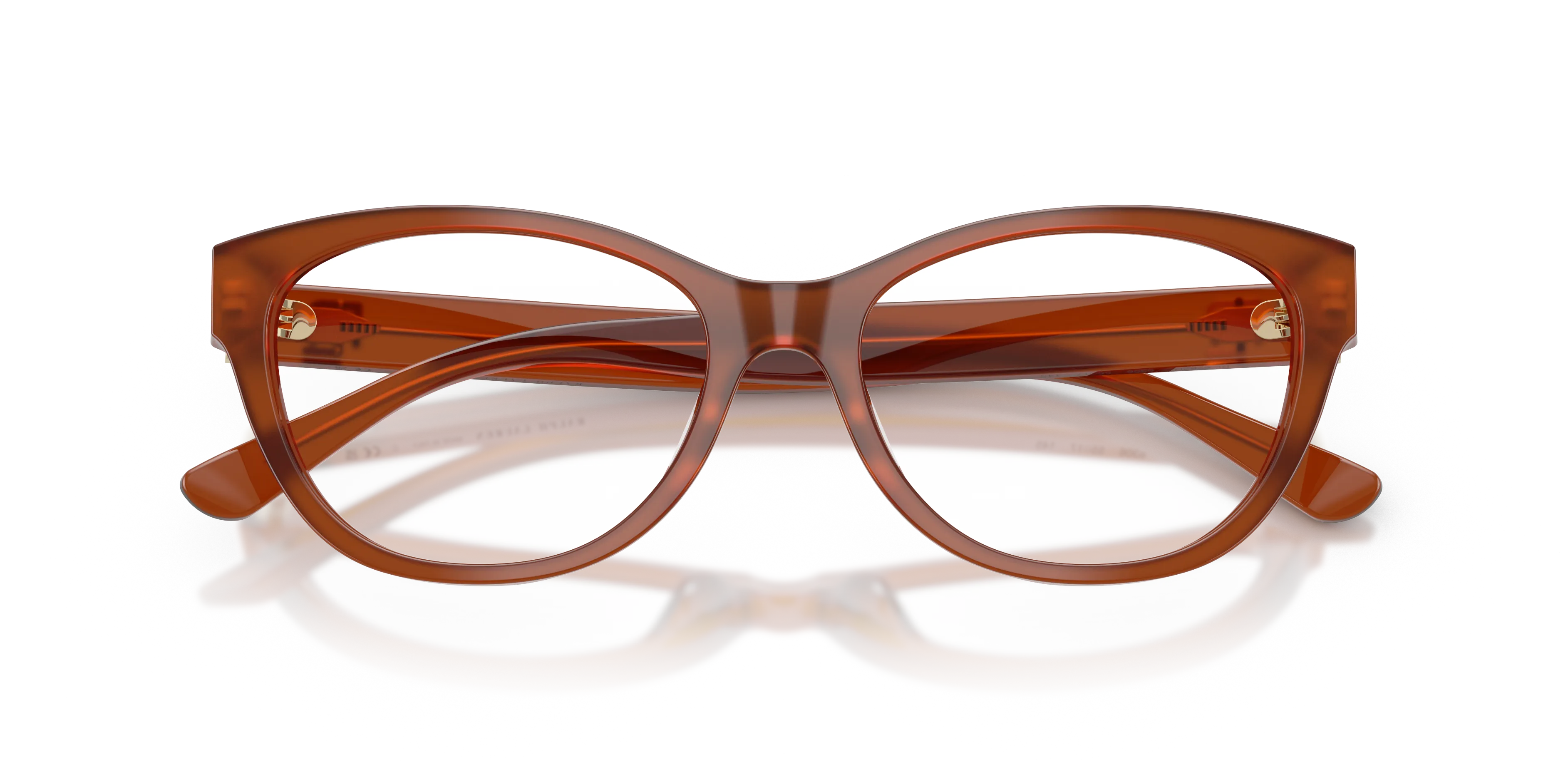 Ralph Lauren RL6262U 6306 Montature da vista Acetato Marrone Trasparente Farfalla Normale - immagine 2