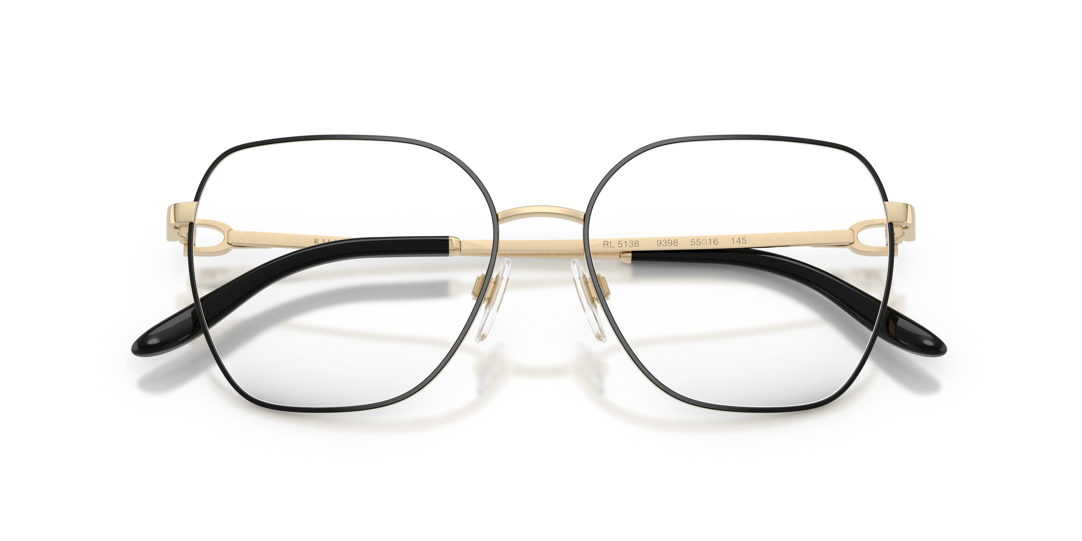 Ralph Lauren RL5138 9398 Montature da vista Metallo Nero Trasparente Squadrata Normale - immagine 2