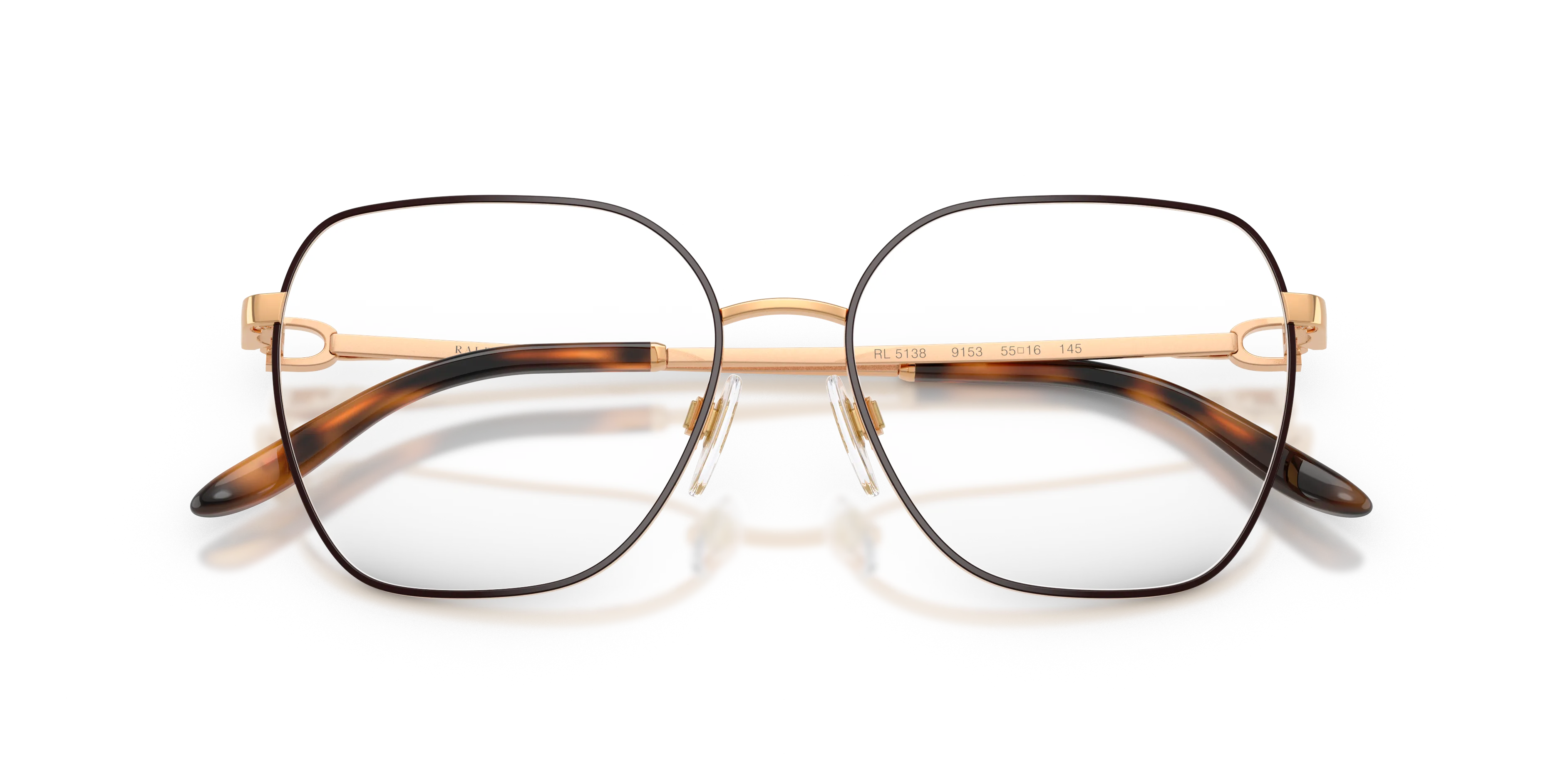 Ralph Lauren RL5138 9153 Montature da vista Metallo Marrone Trasparente Squadrata Normale - immagine 2