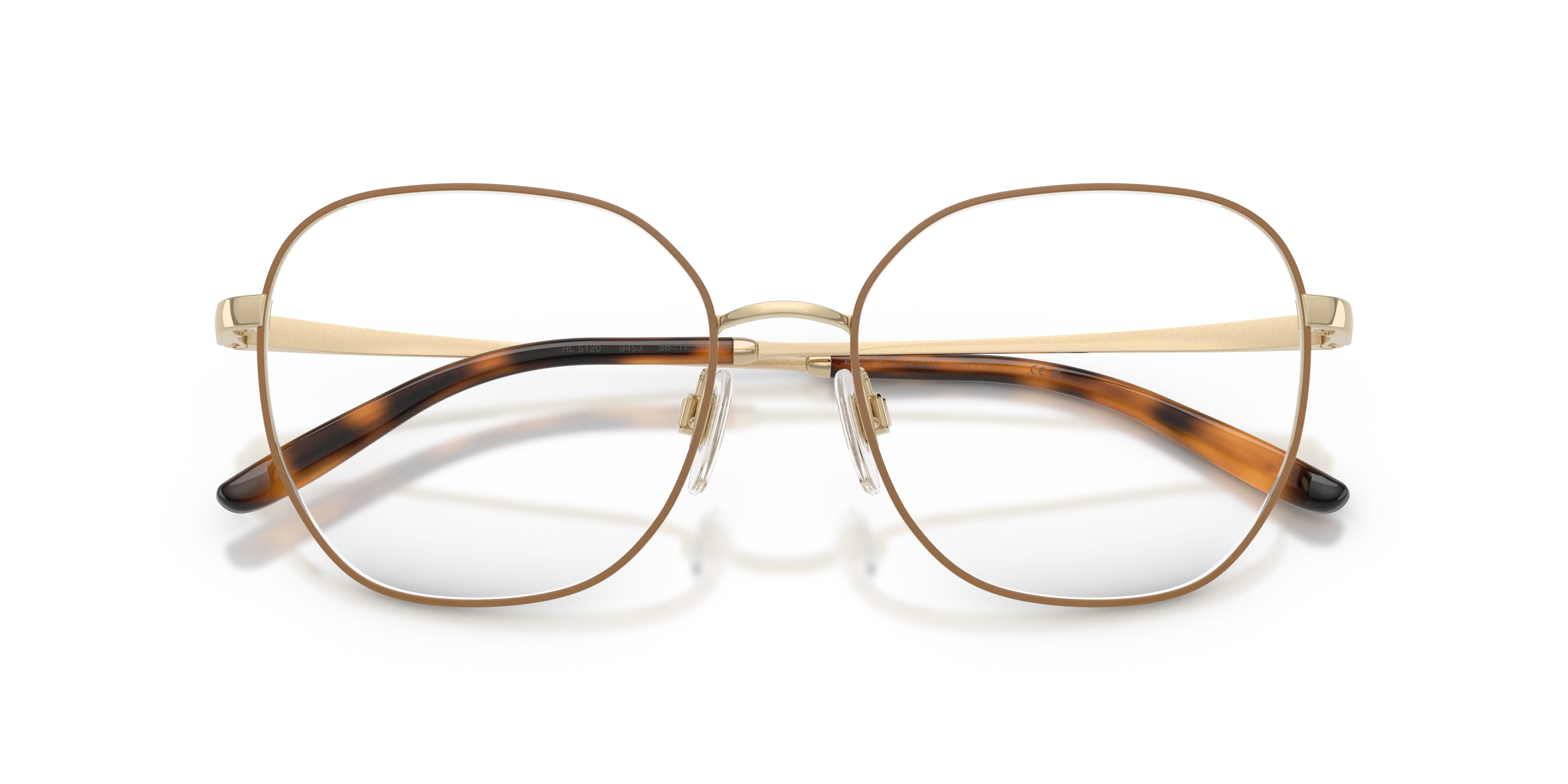 Ralph Lauren RL5120 9453 Montature da vista Metallo Beige Trasparente Geometrica Normale - immagine 2