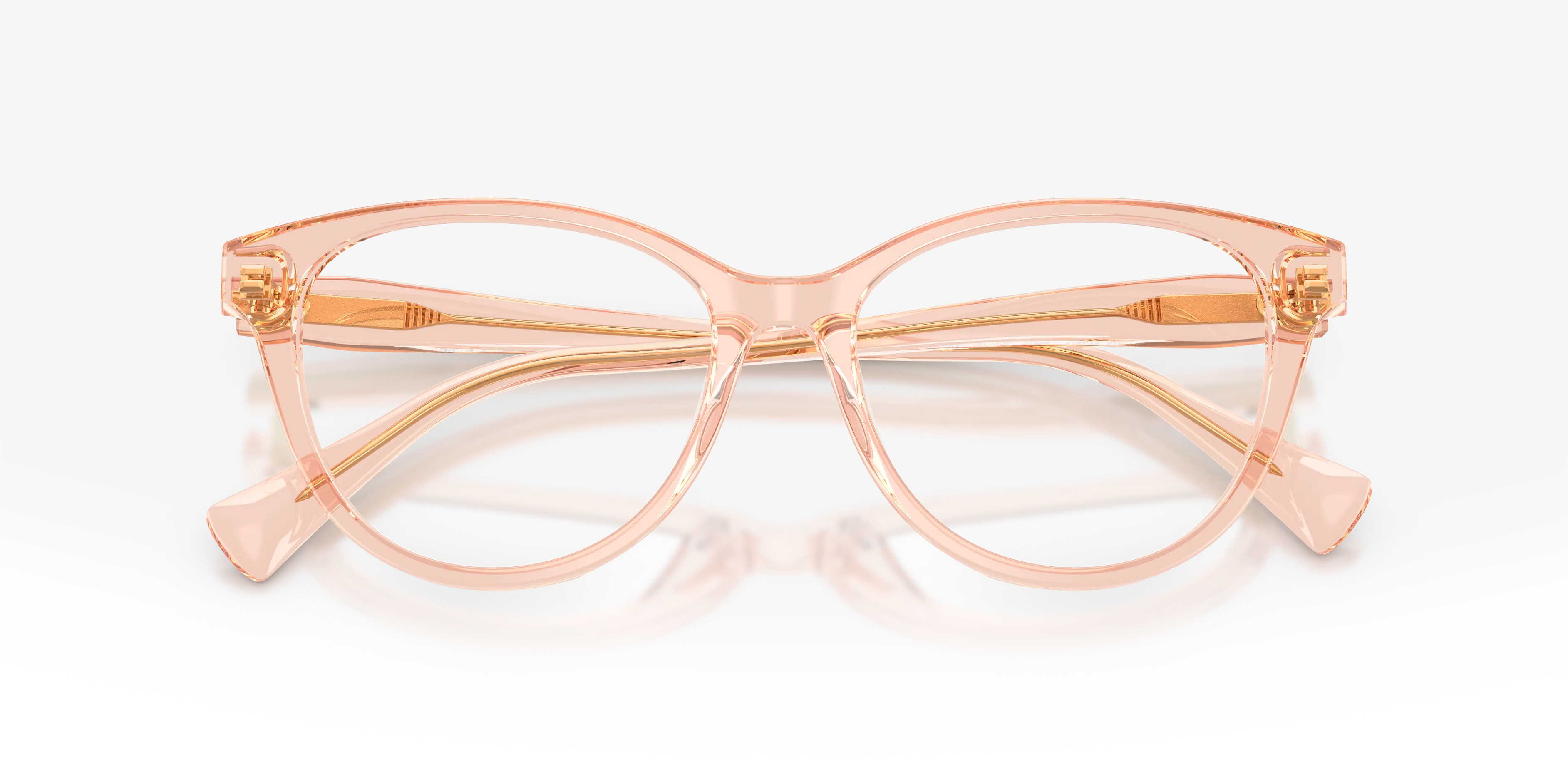 Ralph Lauren RA7198U 6344 Montature da vista Acetato Rosa Trasparente Farfalla Normale - immagine 2