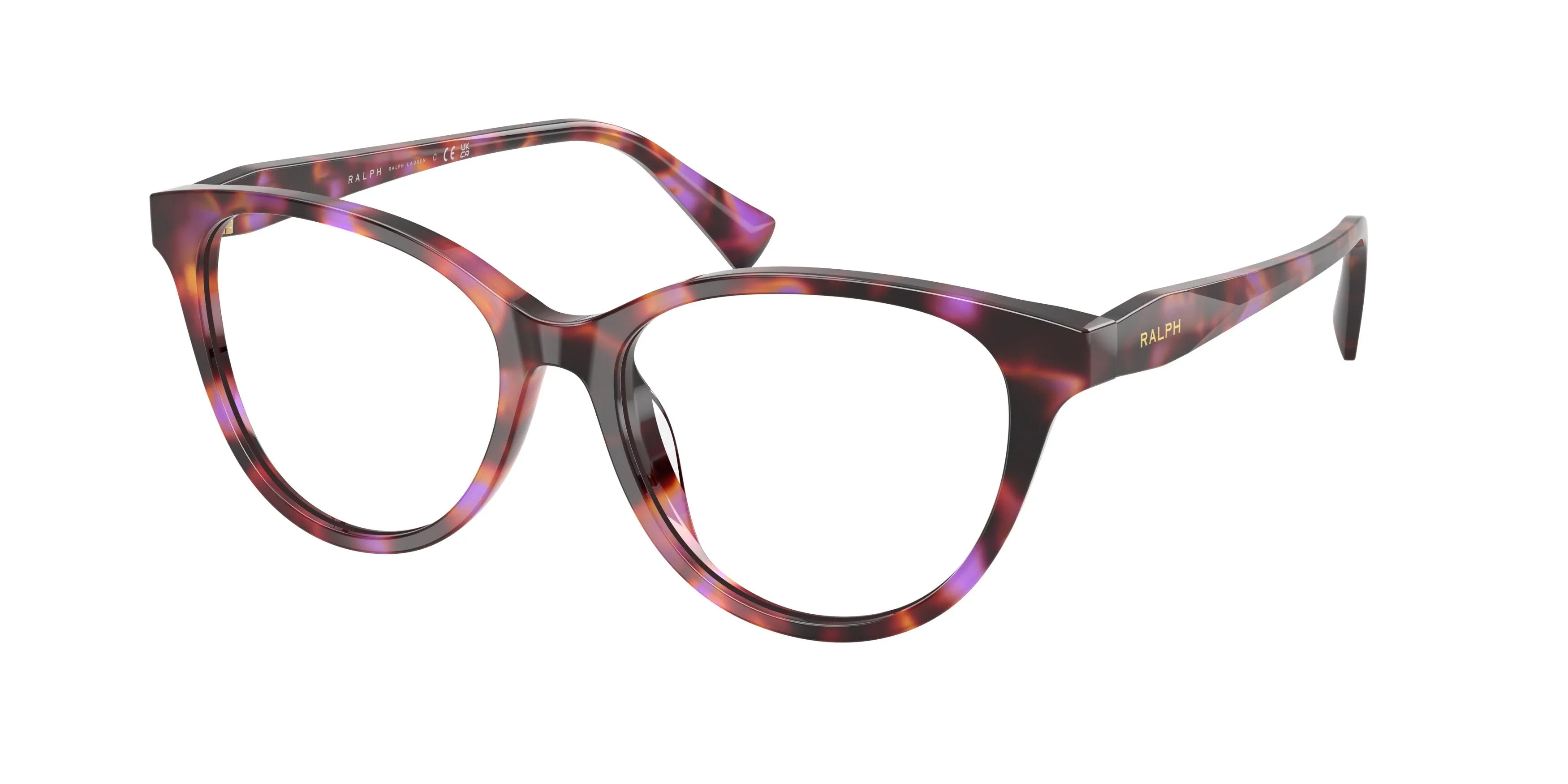 Ralph Lauren RA7198U 6239 Montature da vista Acetato Viola Trasparente Farfalla Normale - immagine 1