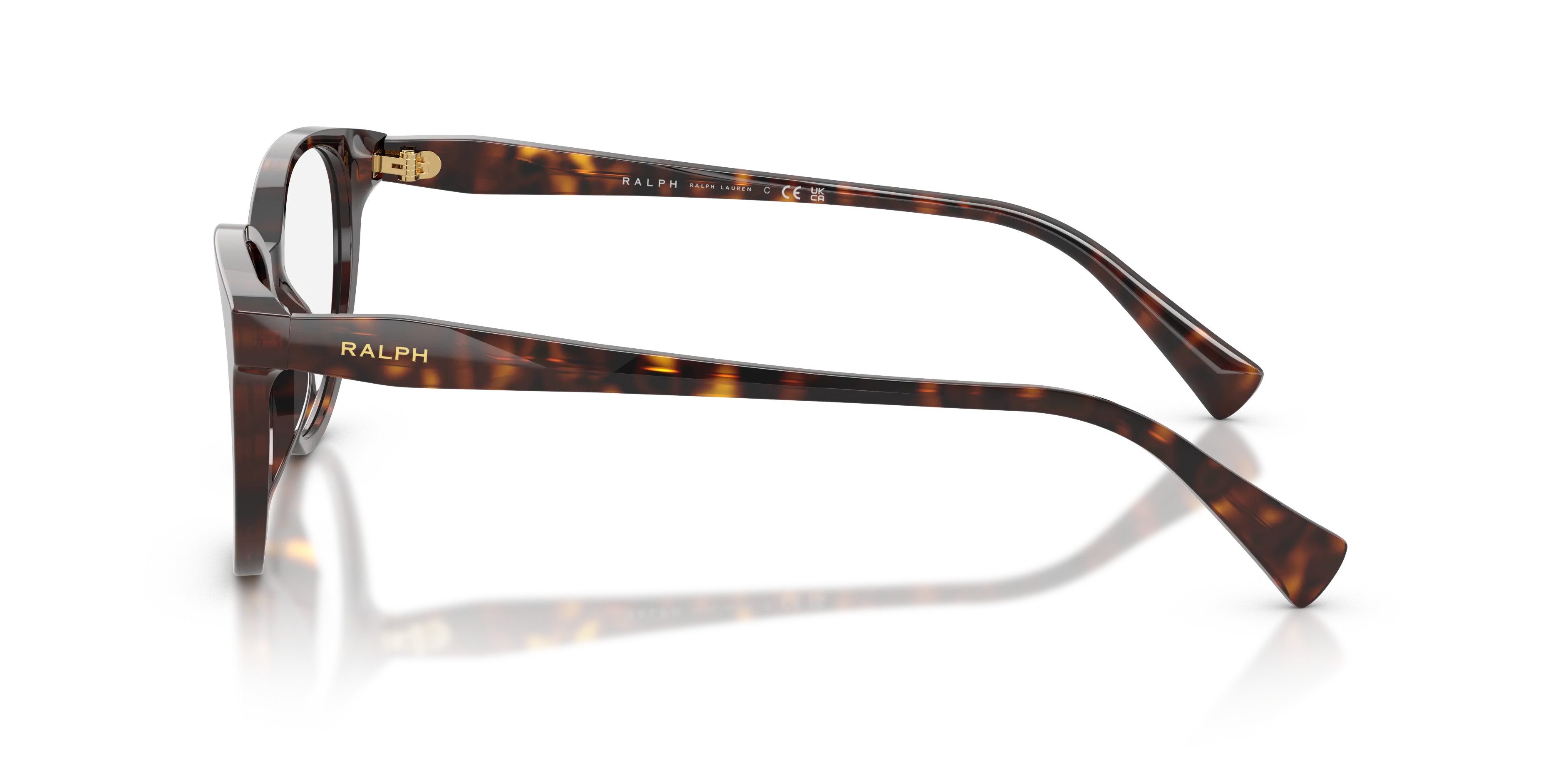 Ralph Lauren RA7198U 5003 Montature da vista Acetato Marrone Trasparente Farfalla Normale - immagine 4
