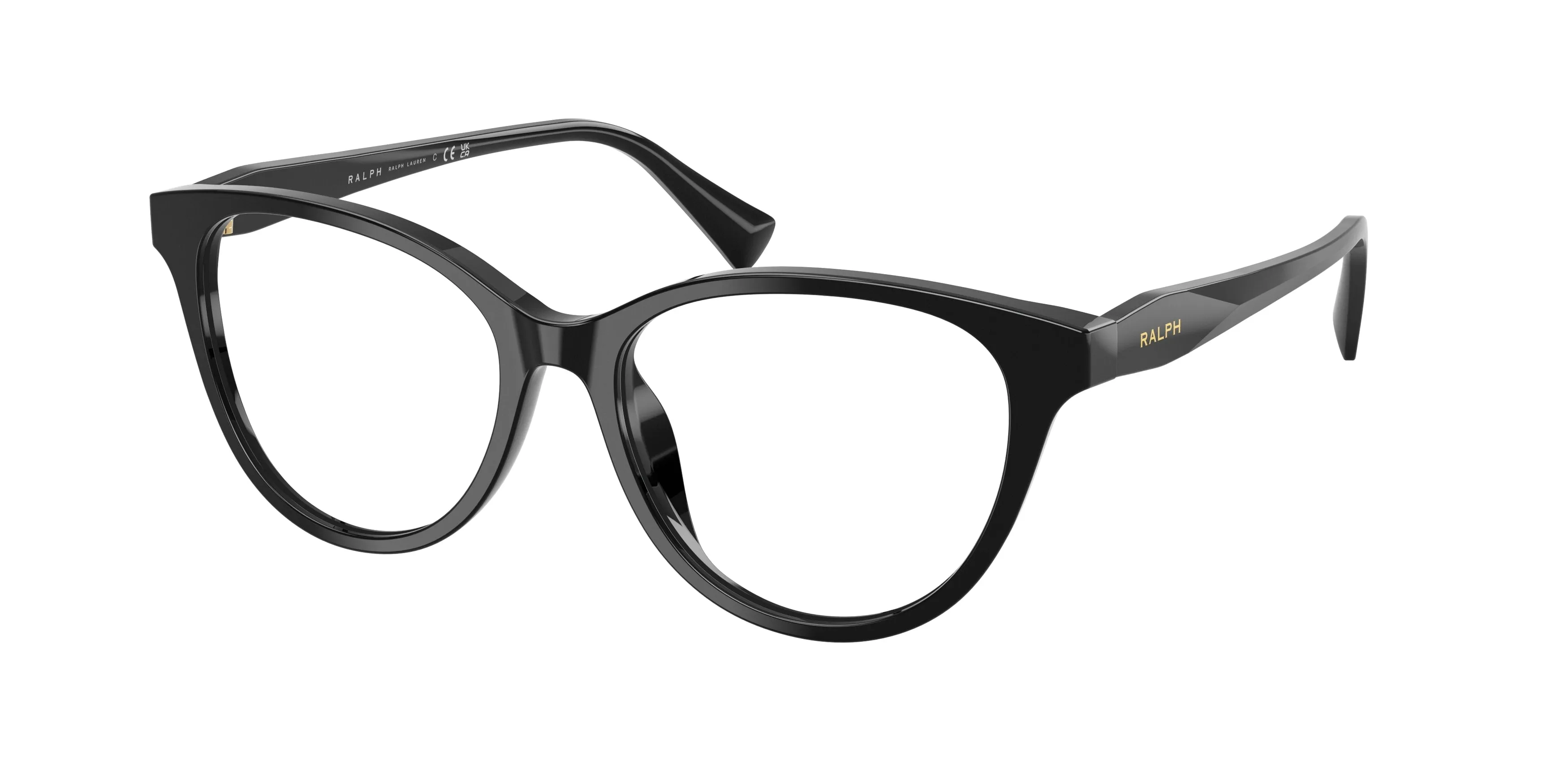 Ralph Lauren RA7198U 5001 Montature da vista Acetato Nero Trasparente Farfalla Normale - immagine 1