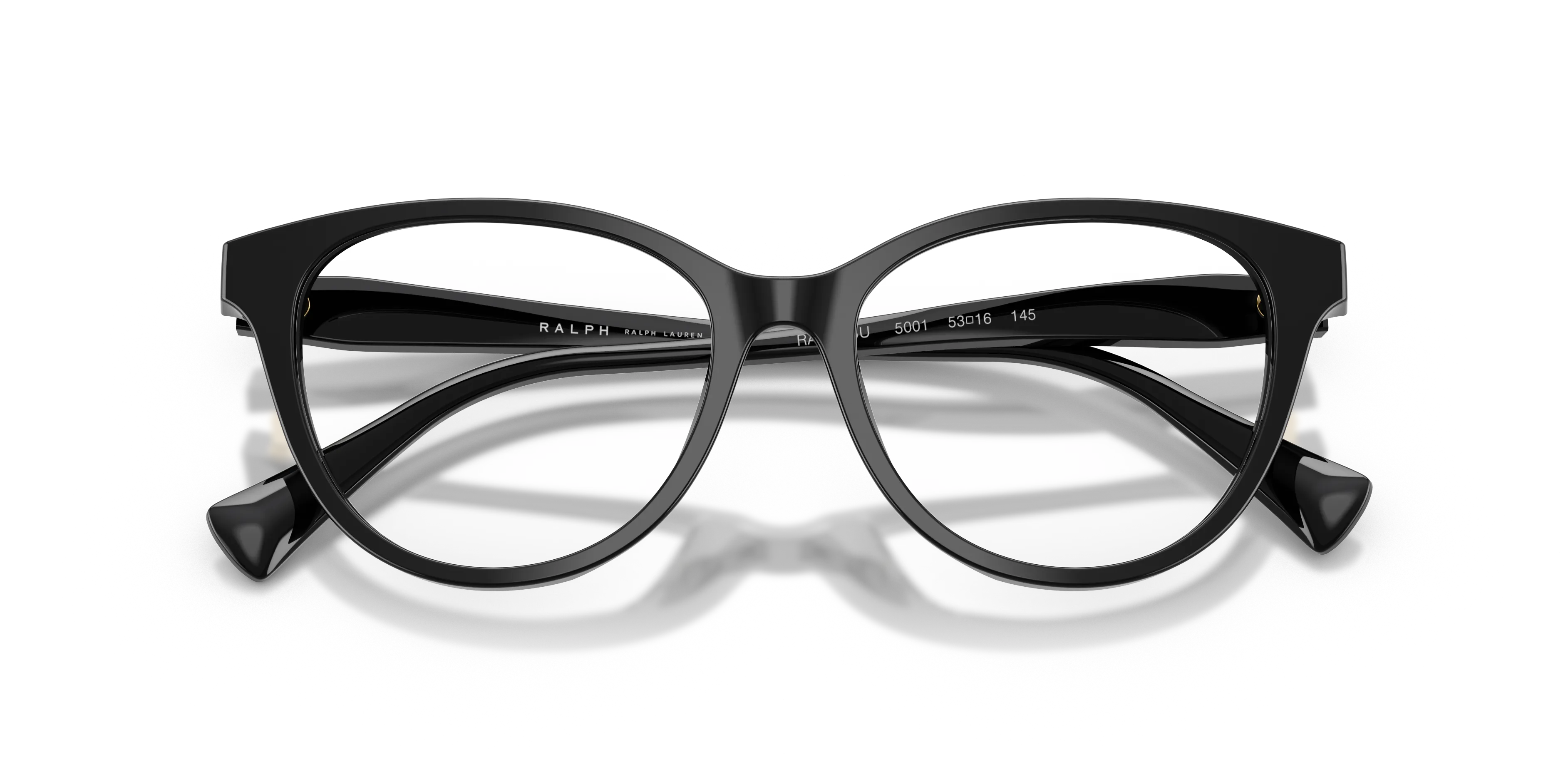 Ralph Lauren RA7198U 5001 Montature da vista Acetato Nero Trasparente Farfalla Normale - immagine 2