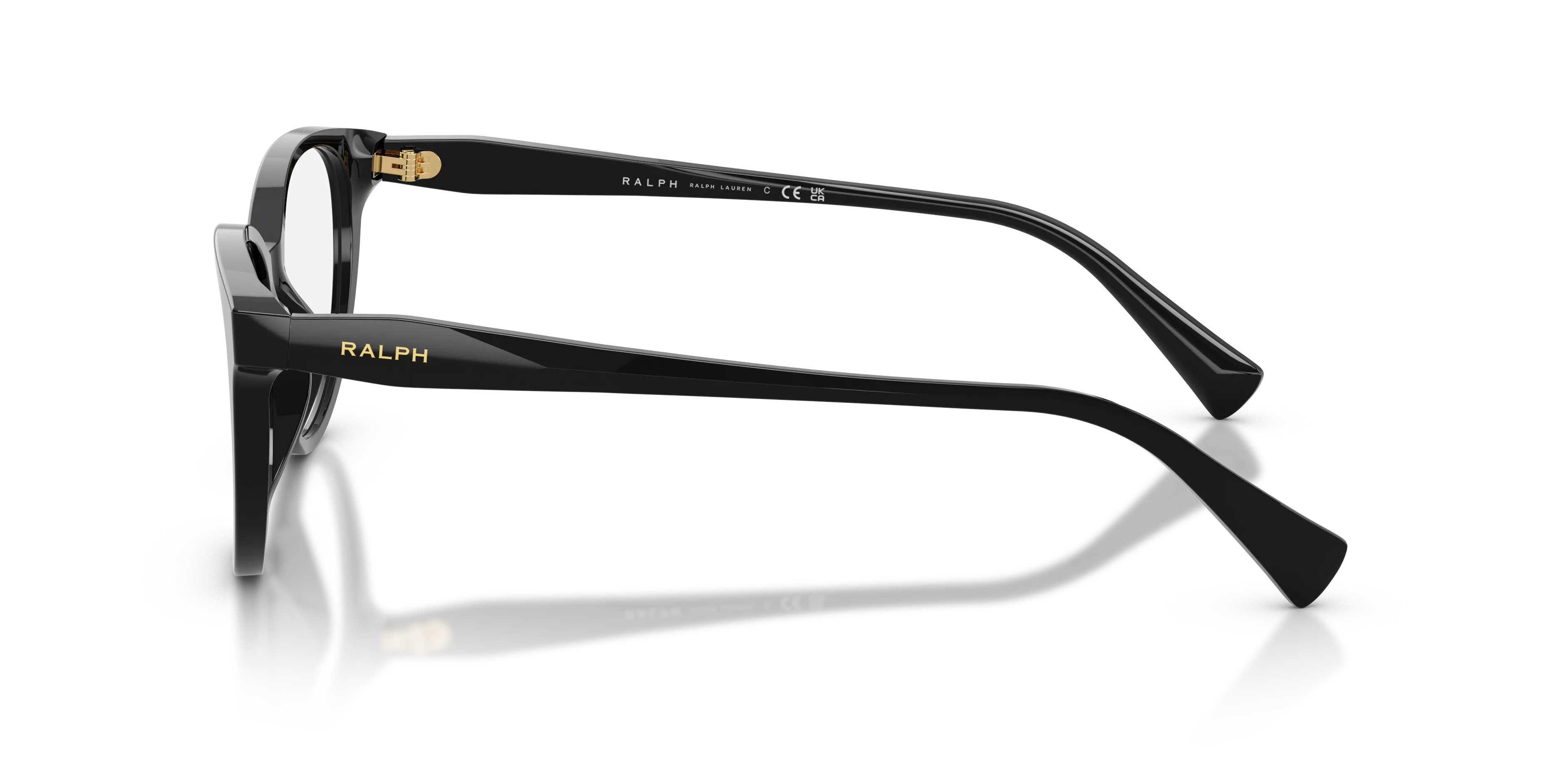 Ralph Lauren RA7198U 5001 Montature da vista Acetato Nero Trasparente Farfalla Normale - immagine 4