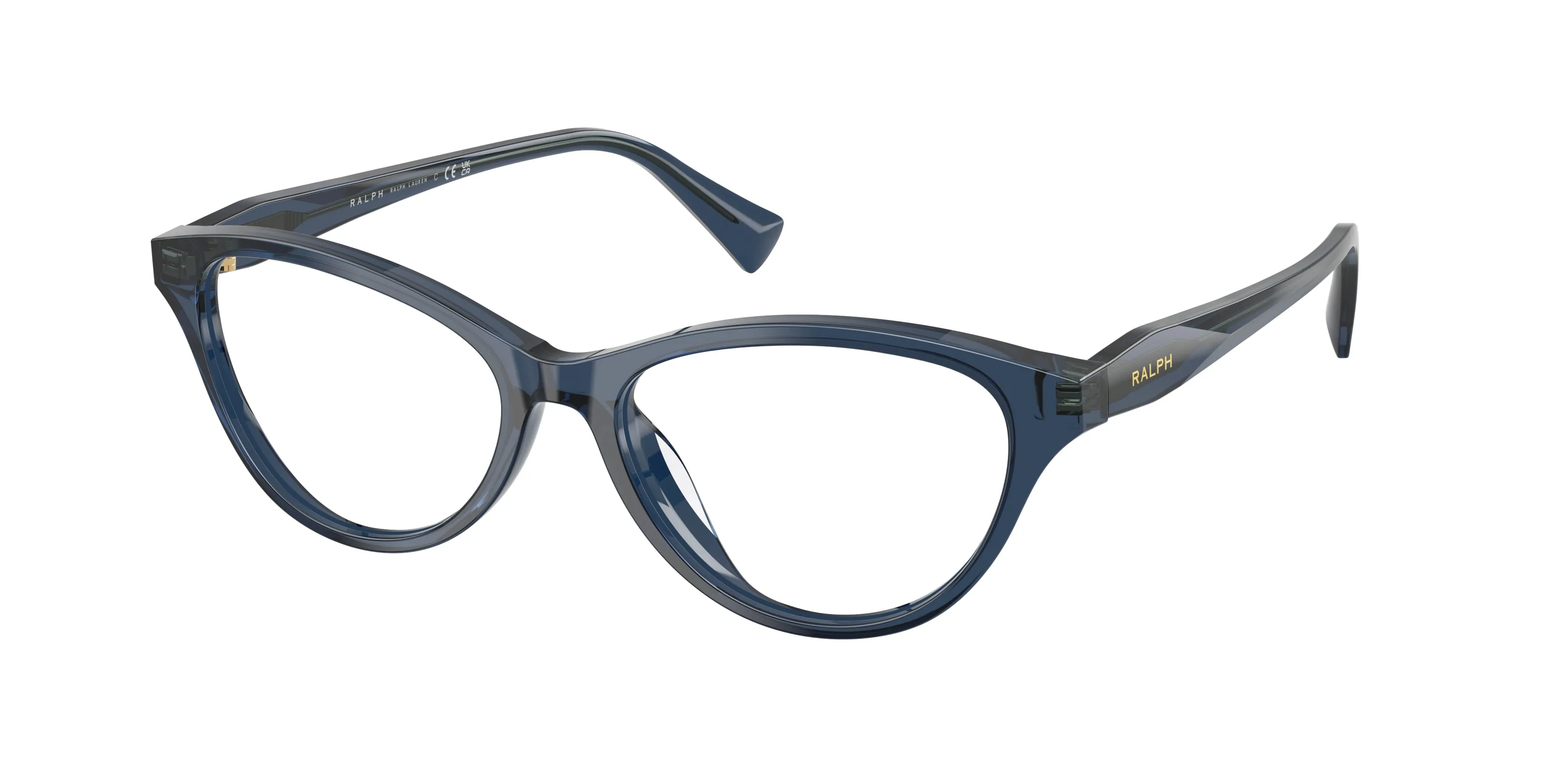 Ralph Lauren RA7197U 6346 Montature da vista Acetato Blu Trasparente Cat Eye Normale - immagine 1