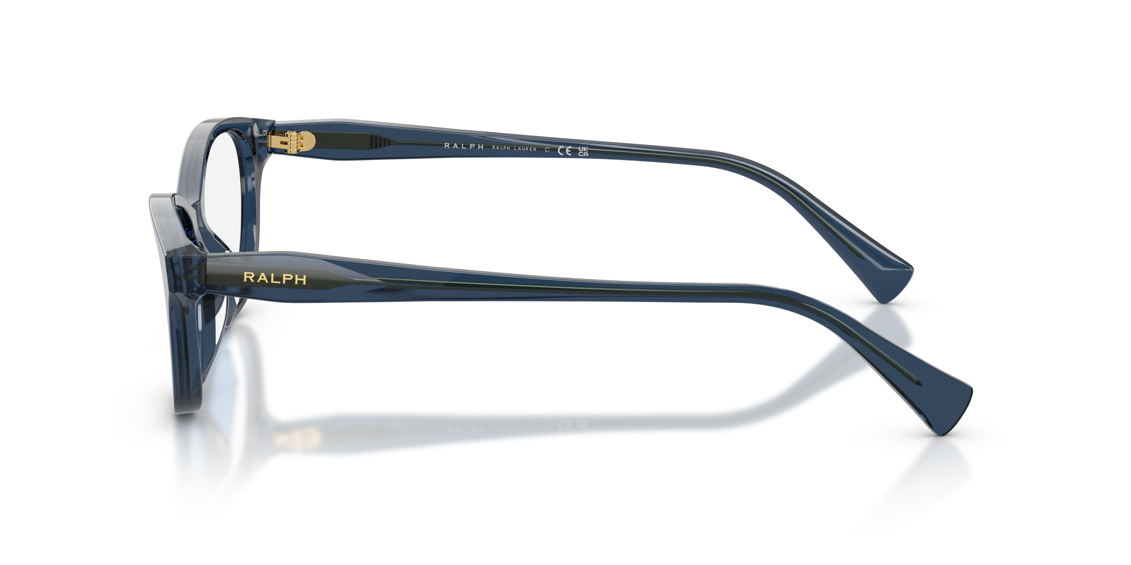 Ralph Lauren RA7197U 6346 Montature da vista Acetato Blu Trasparente Cat Eye Normale - immagine 4