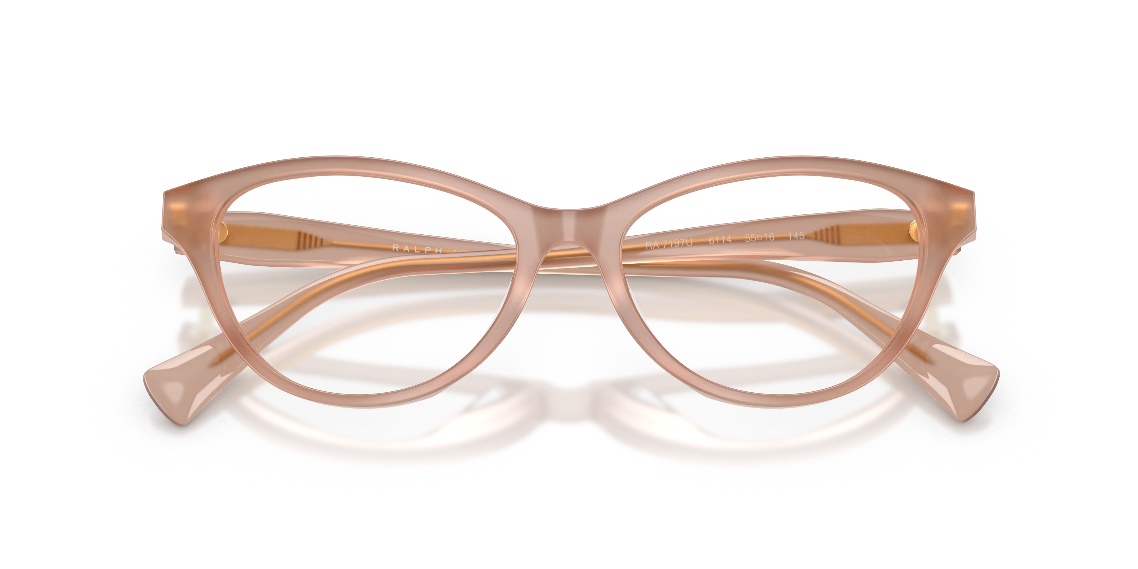 Ralph Lauren RA7197U 6114 Montature da vista Acetato Marrone Trasparente Cat Eye Normale - immagine 2