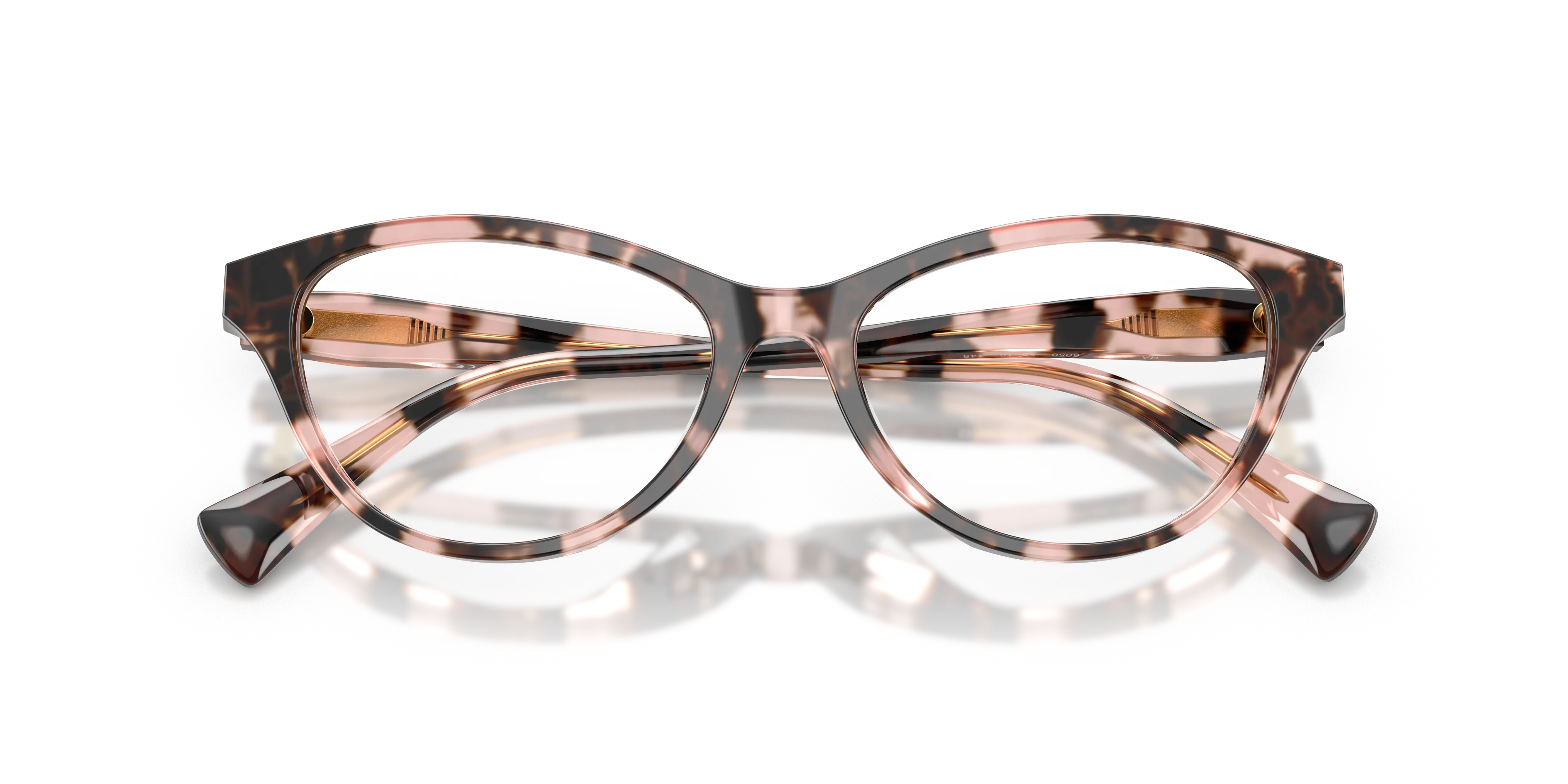 Ralph Lauren RA7197U 6058 Montature da vista Acetato Tartaruga Trasparente Cat Eye Normale - immagine 2