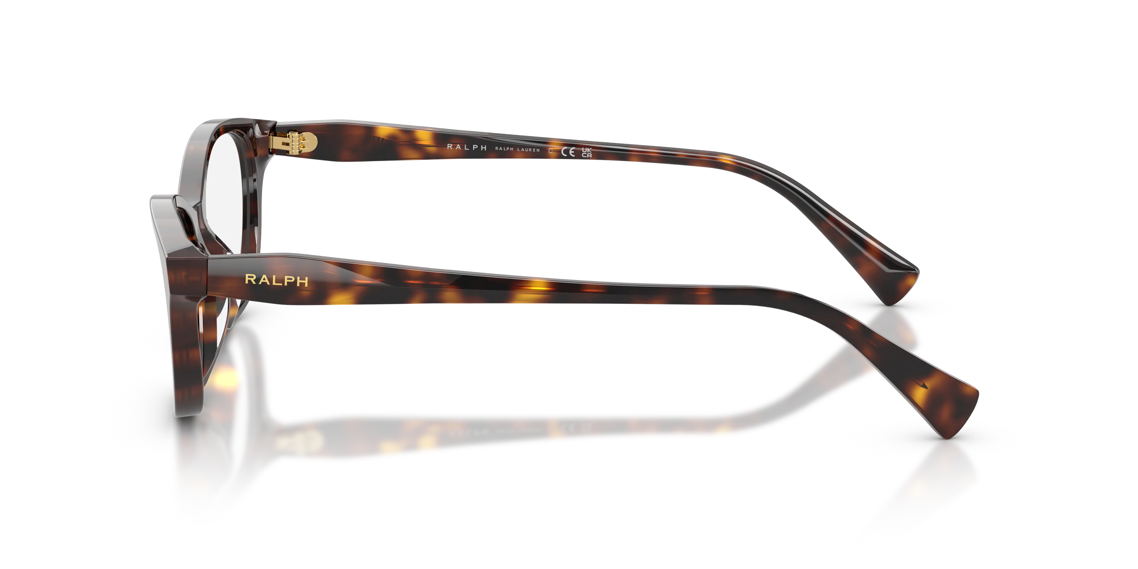 Ralph Lauren RA7197U 5003 Montature da vista Acetato Marrone Trasparente Cat Eye Normale - immagine 4