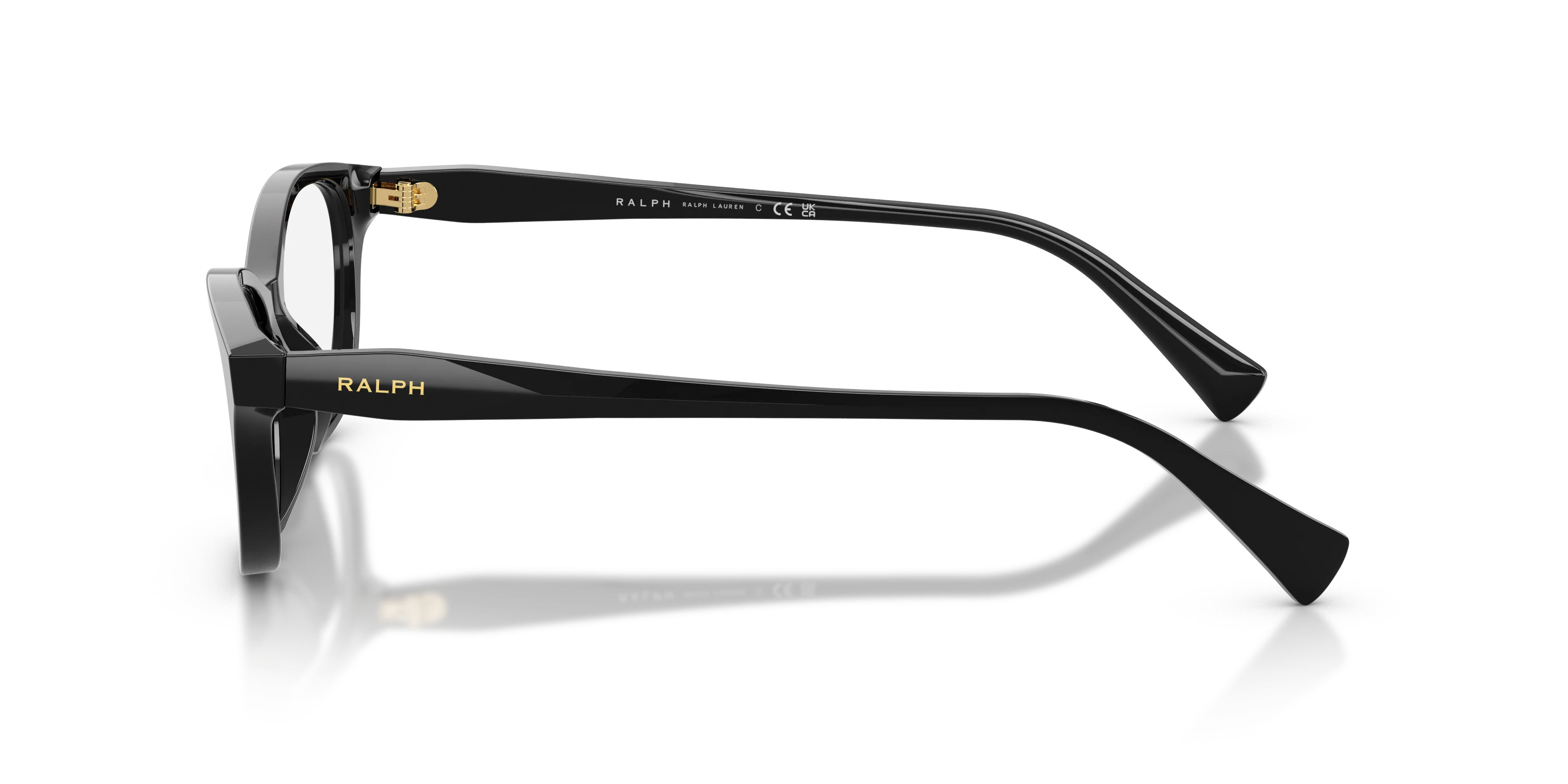 Ralph Lauren RA7197U 5001 Montature da vista Acetato Nero Trasparente Cat Eye Normale - immagine 4