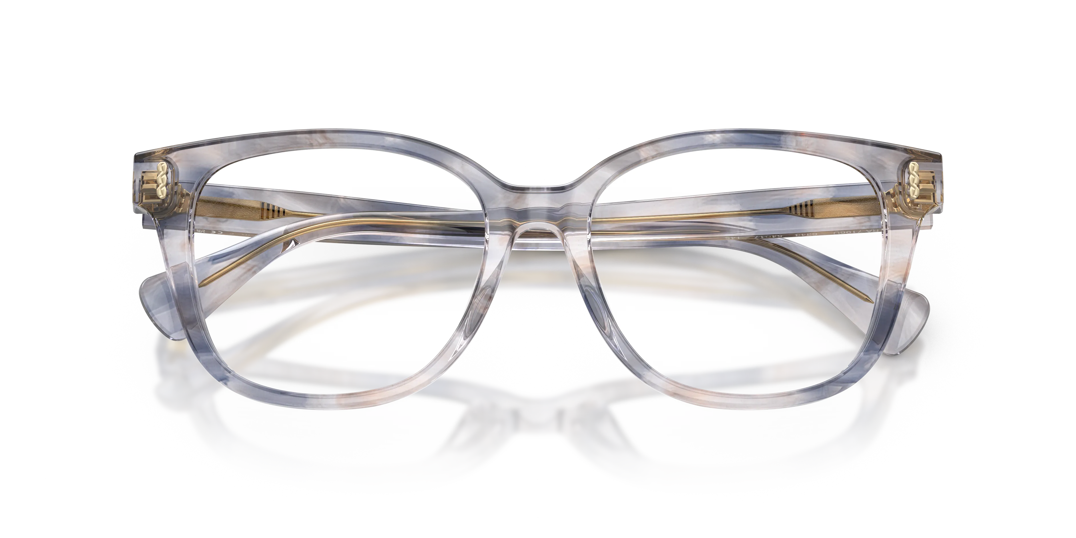 Ralph Lauren RA7196U 6343 Montature da vista Acetato Tartaruga Trasparente Squadrata Normale - immagine 2