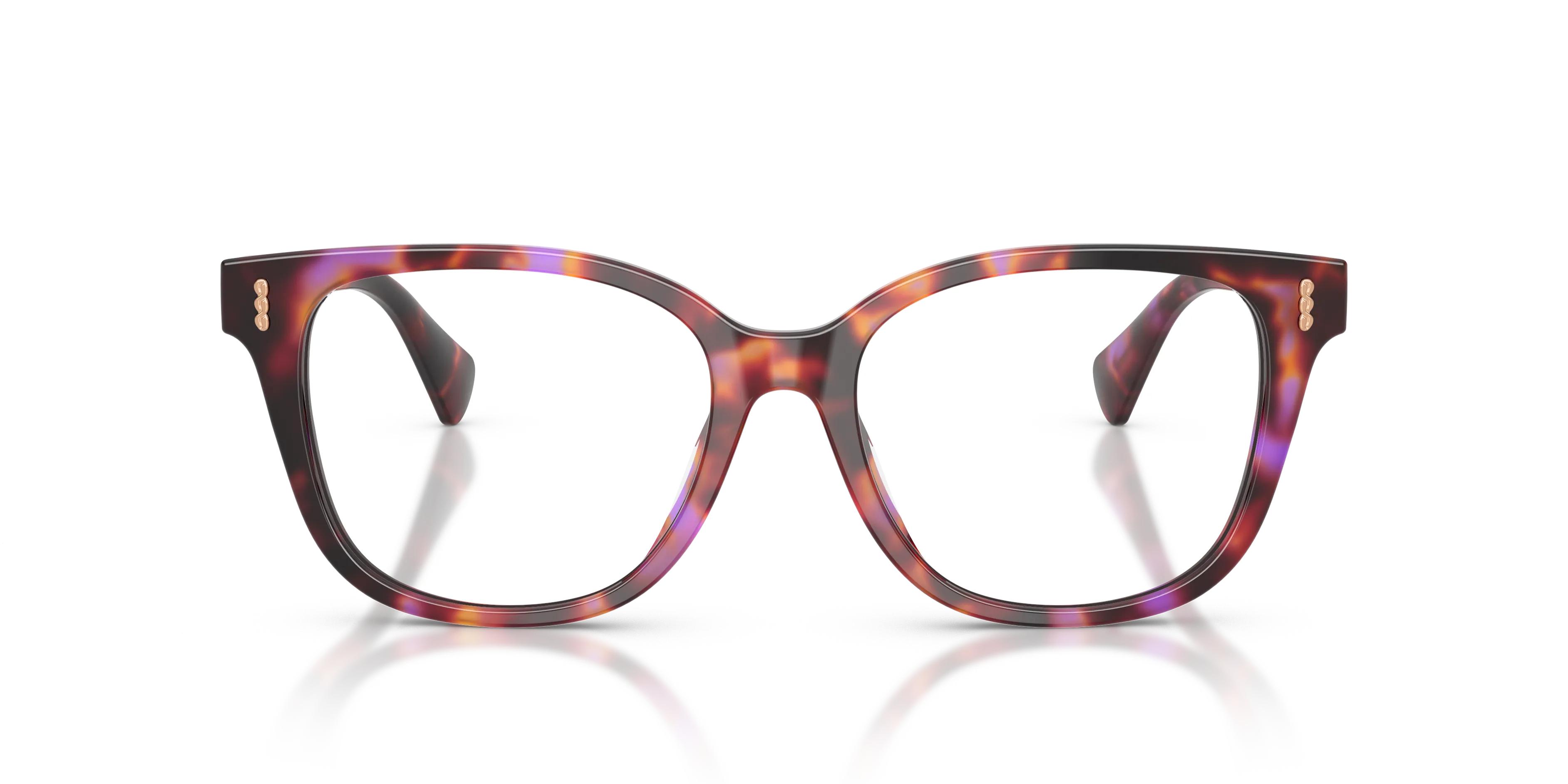 Ralph Lauren RA7196U 6239 Montature da vista Acetato Viola Trasparente Squadrata Normale - immagine 3