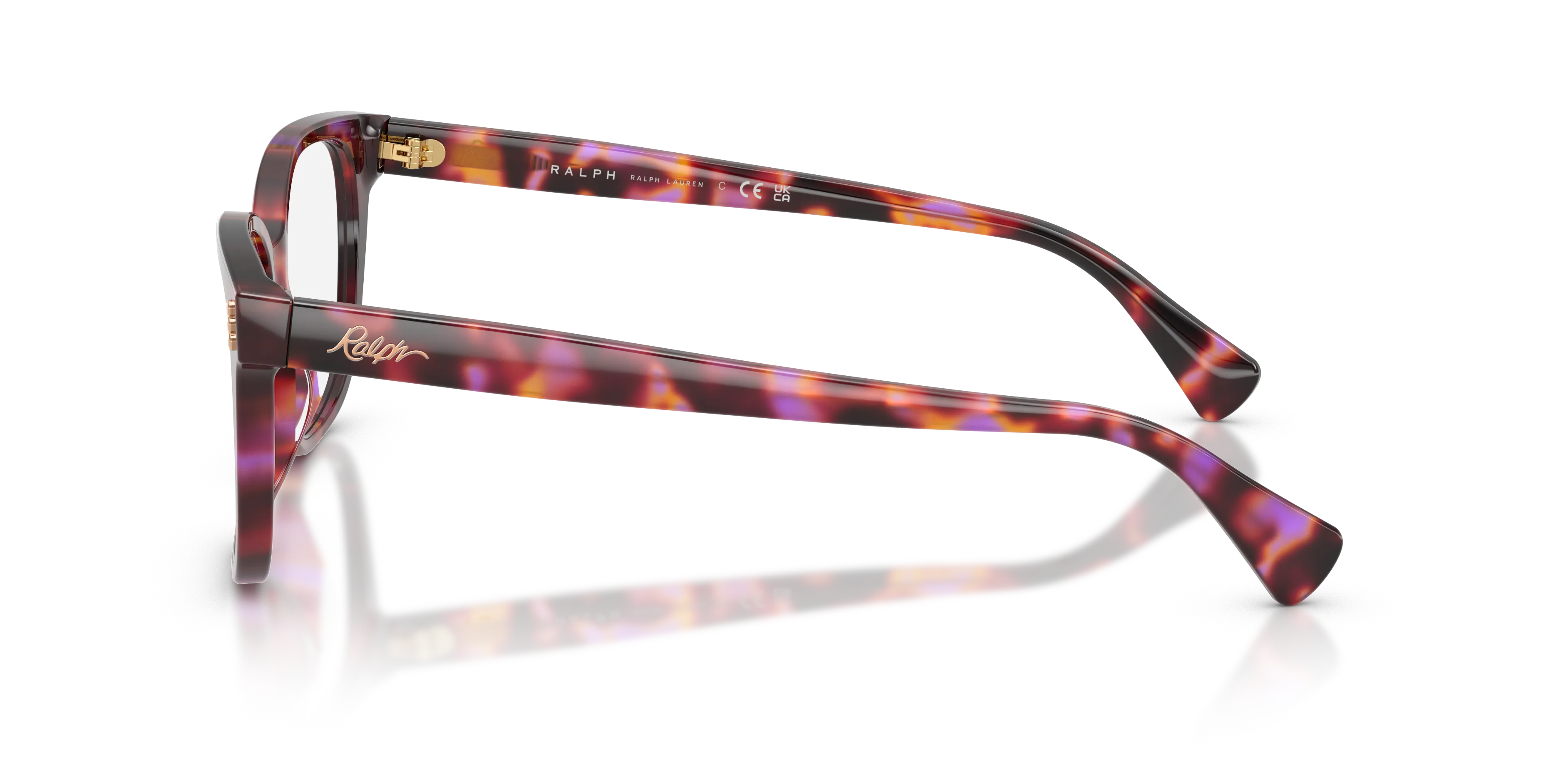Ralph Lauren RA7196U 6239 Montature da vista Acetato Viola Trasparente Squadrata Normale - immagine 4