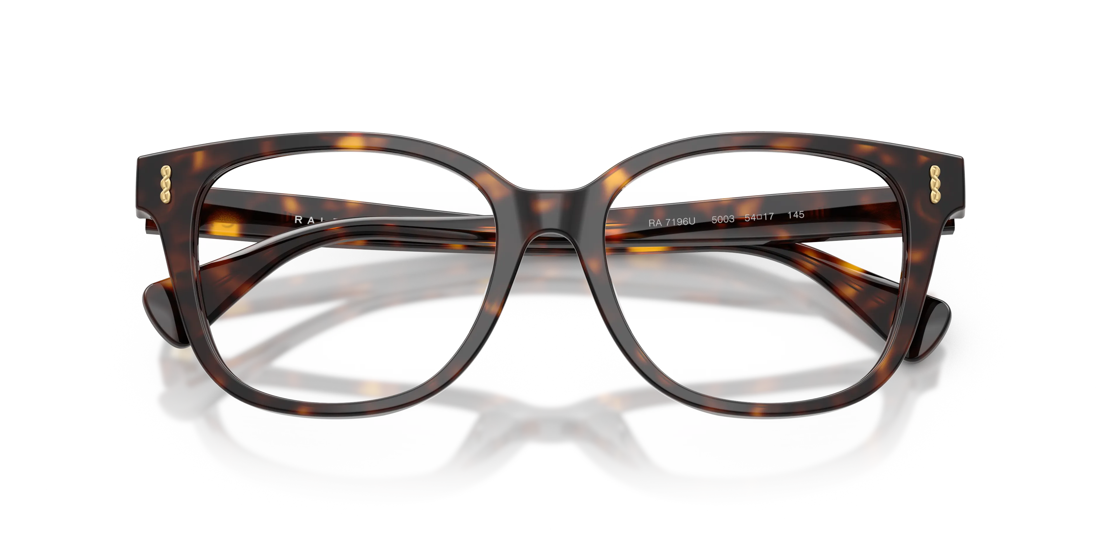 Ralph Lauren RA7196U 5003 Montature da vista Acetato Marrone Trasparente Squadrata Normale - immagine 2