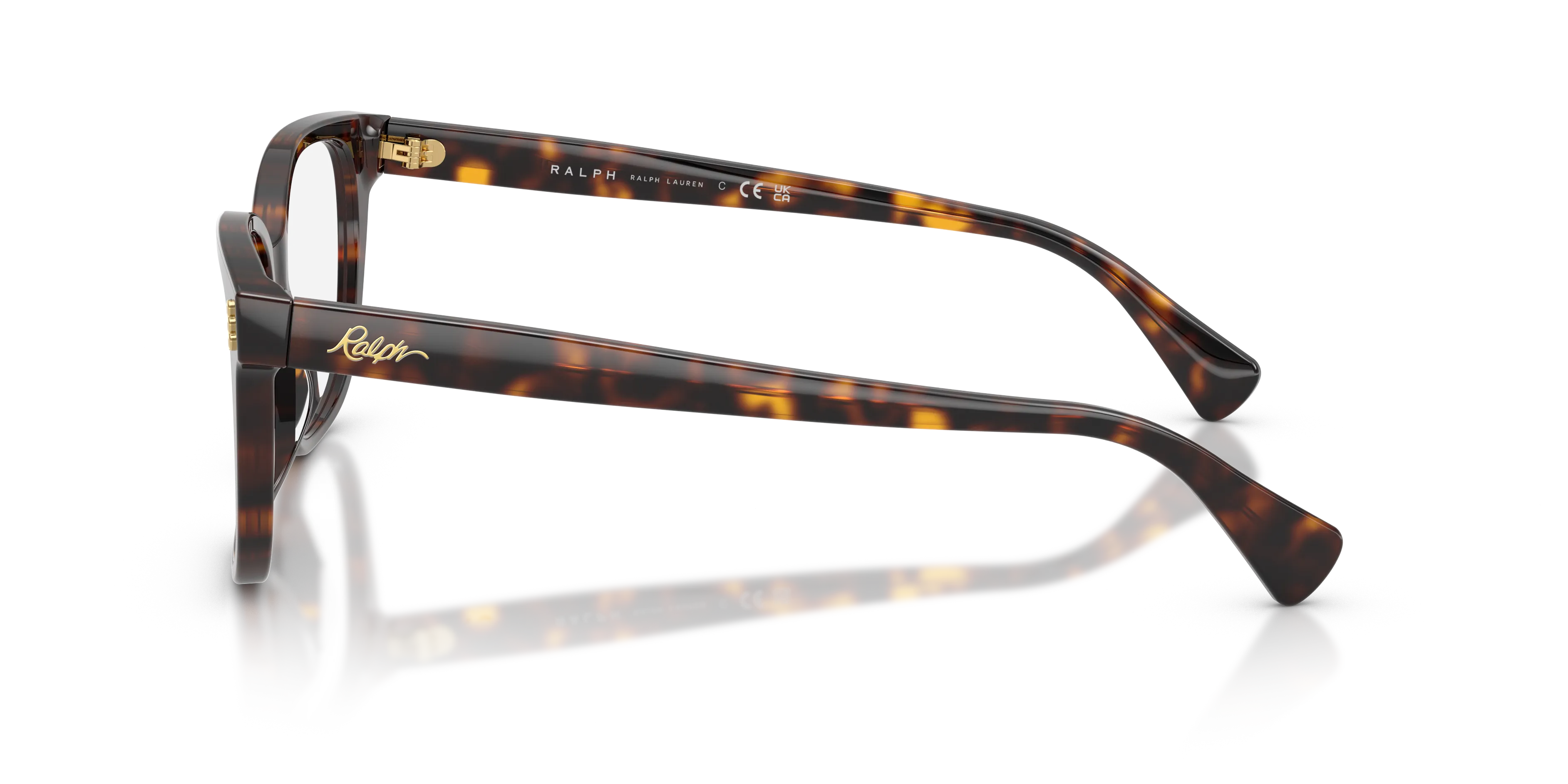 Ralph Lauren RA7196U 5003 Montature da vista Acetato Marrone Trasparente Squadrata Normale - immagine 4