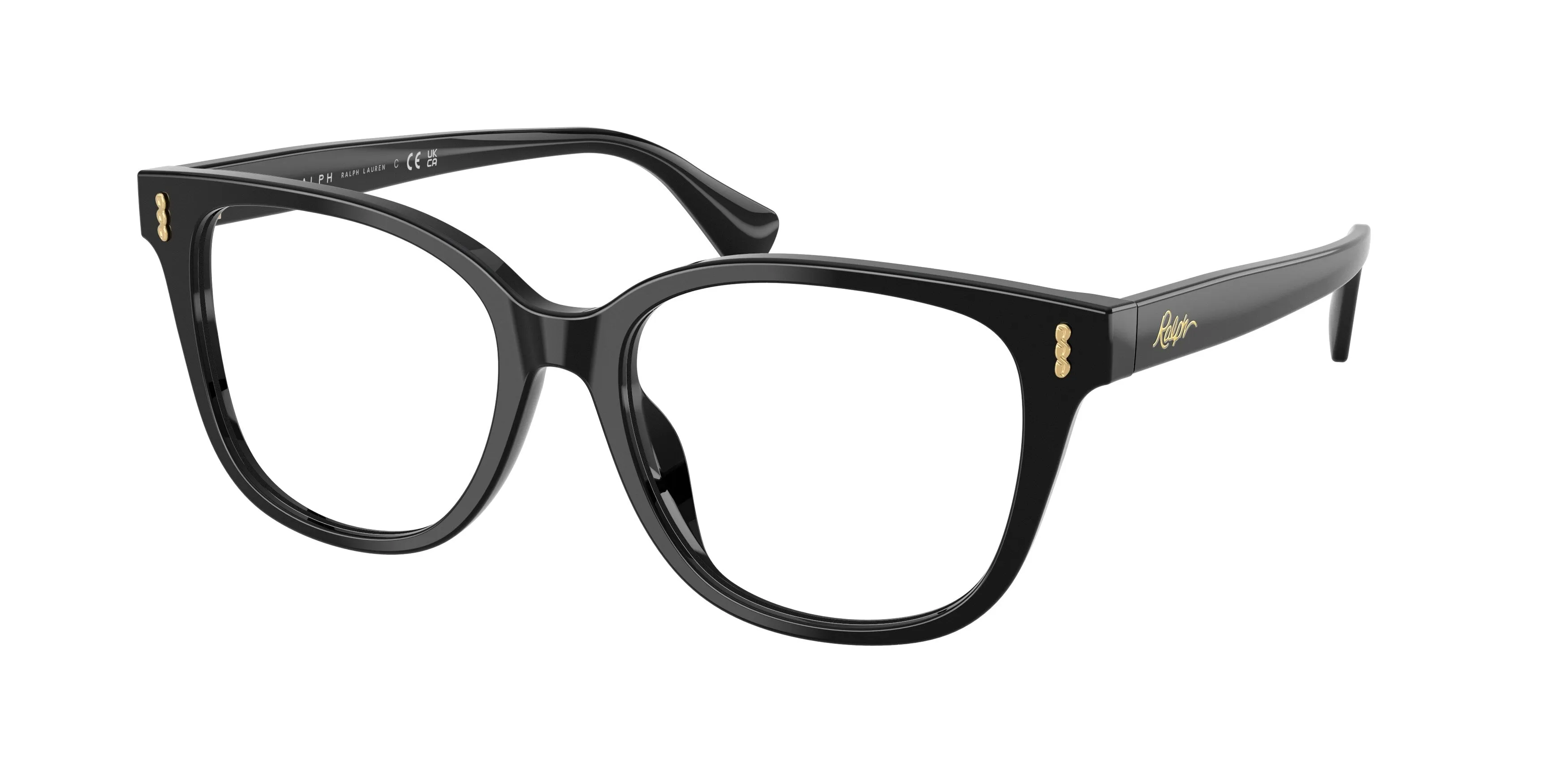 Ralph Lauren RA7196U 5001 Montature da vista Acetato Nero Trasparente Squadrata Normale - immagine 1
