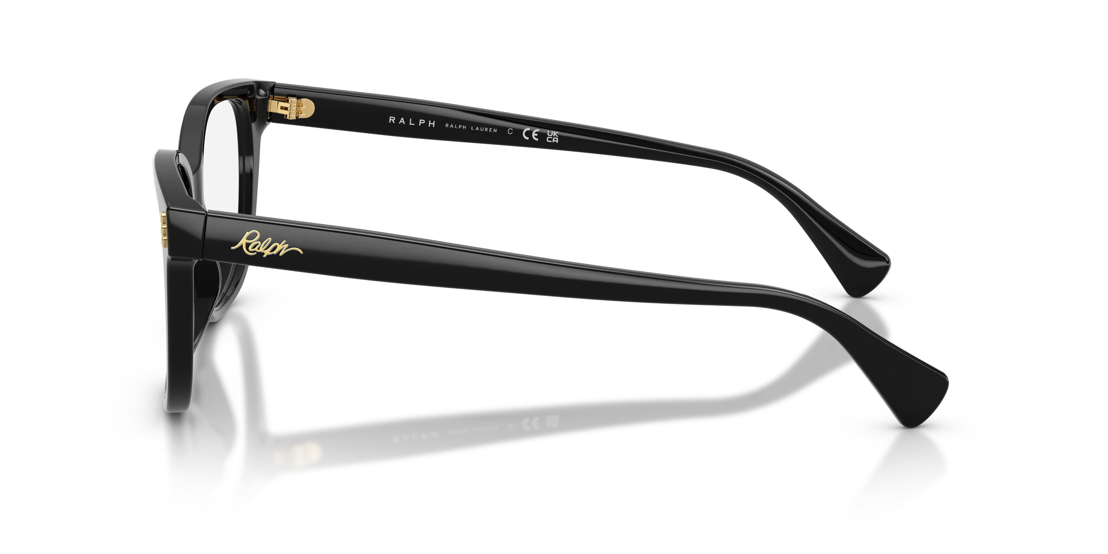 Ralph Lauren RA7196U 5001 Montature da vista Acetato Nero Trasparente Squadrata Normale - immagine 4