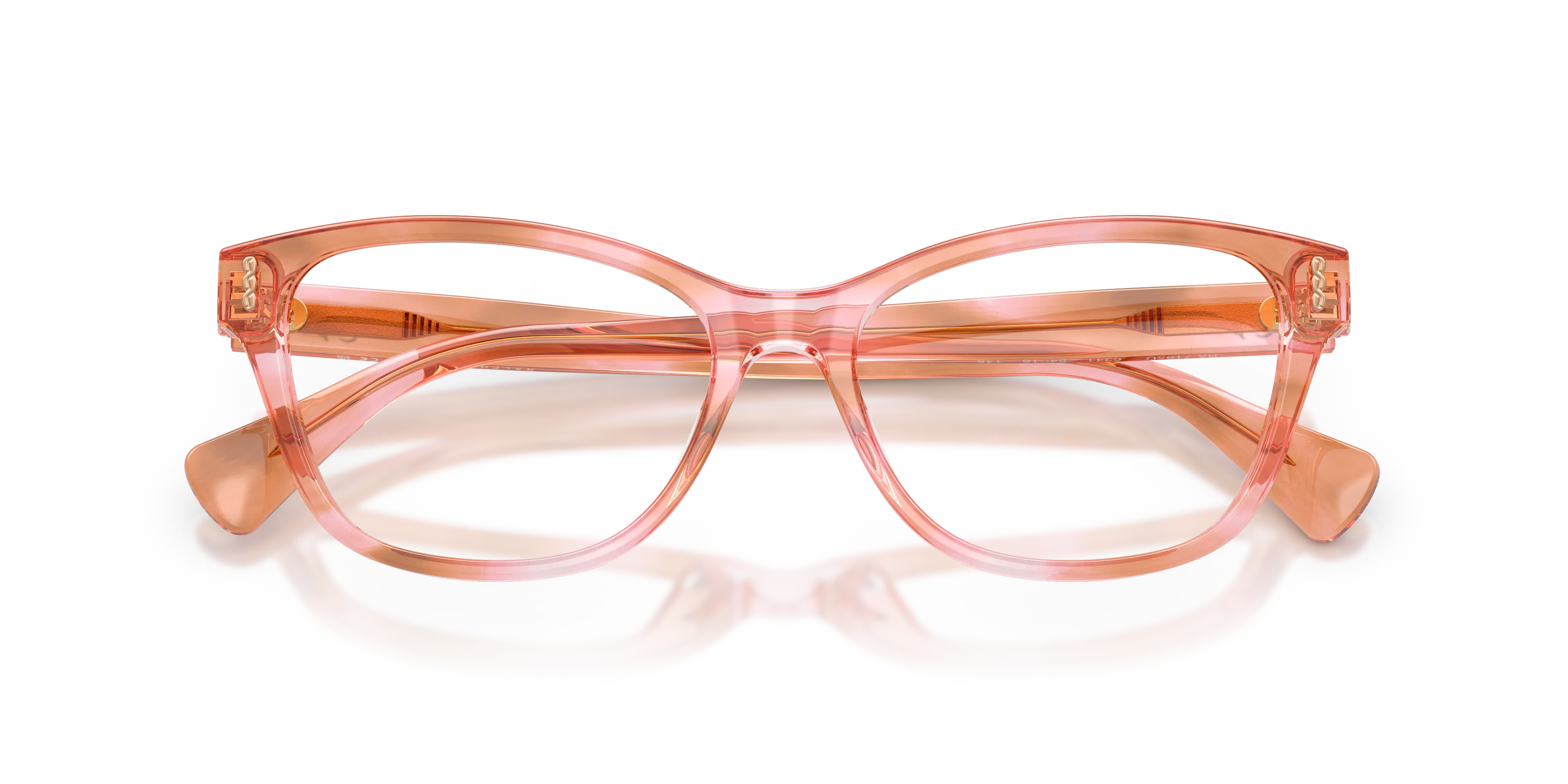 Ralph Lauren RA7195U 6341 Montature da vista Acetato Rosa Trasparente Squadrata Normale - immagine 2