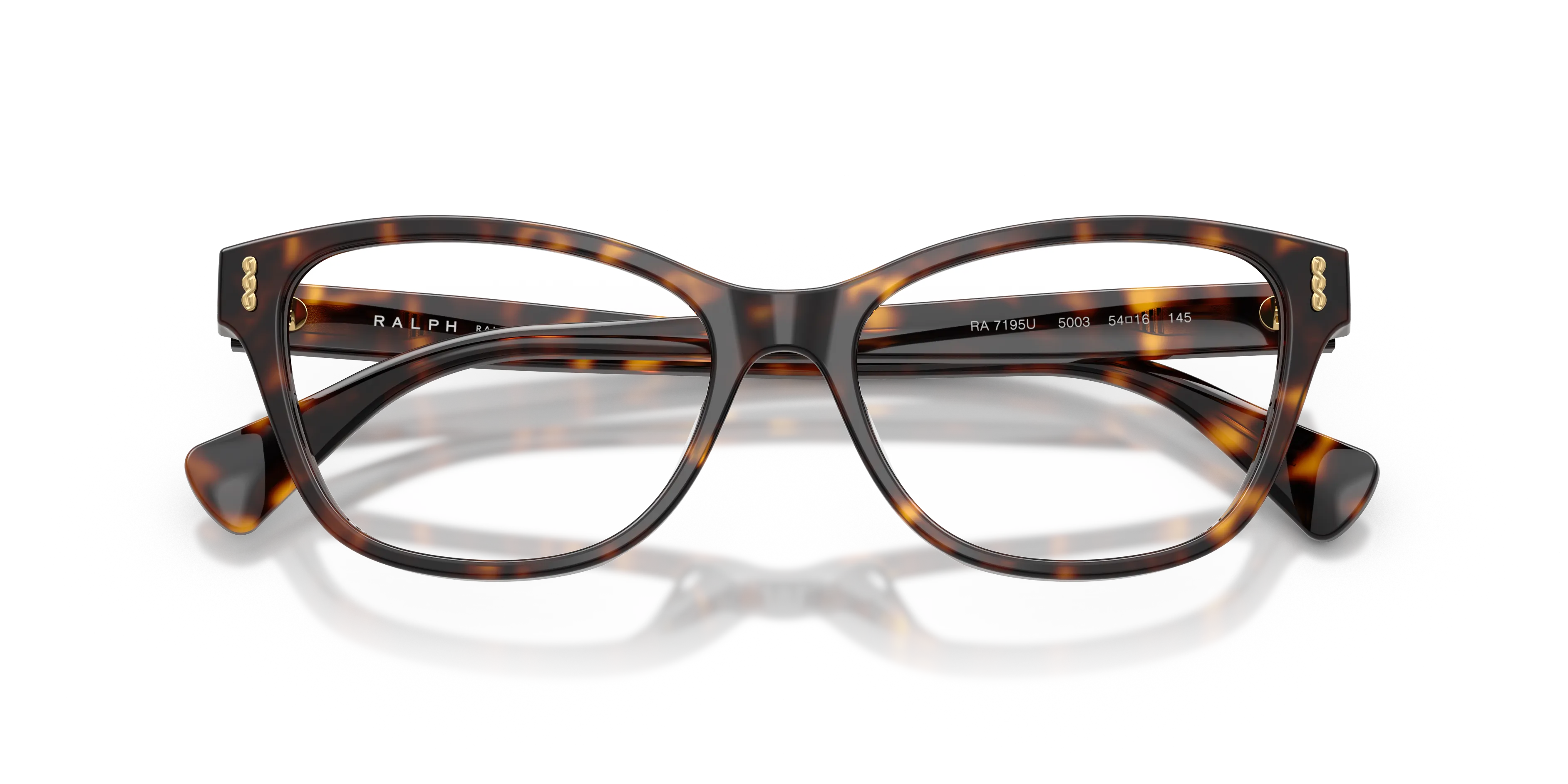Ralph Lauren RA7195U 5003 Montature da vista Acetato Marrone Trasparente Squadrata Normale - immagine 2