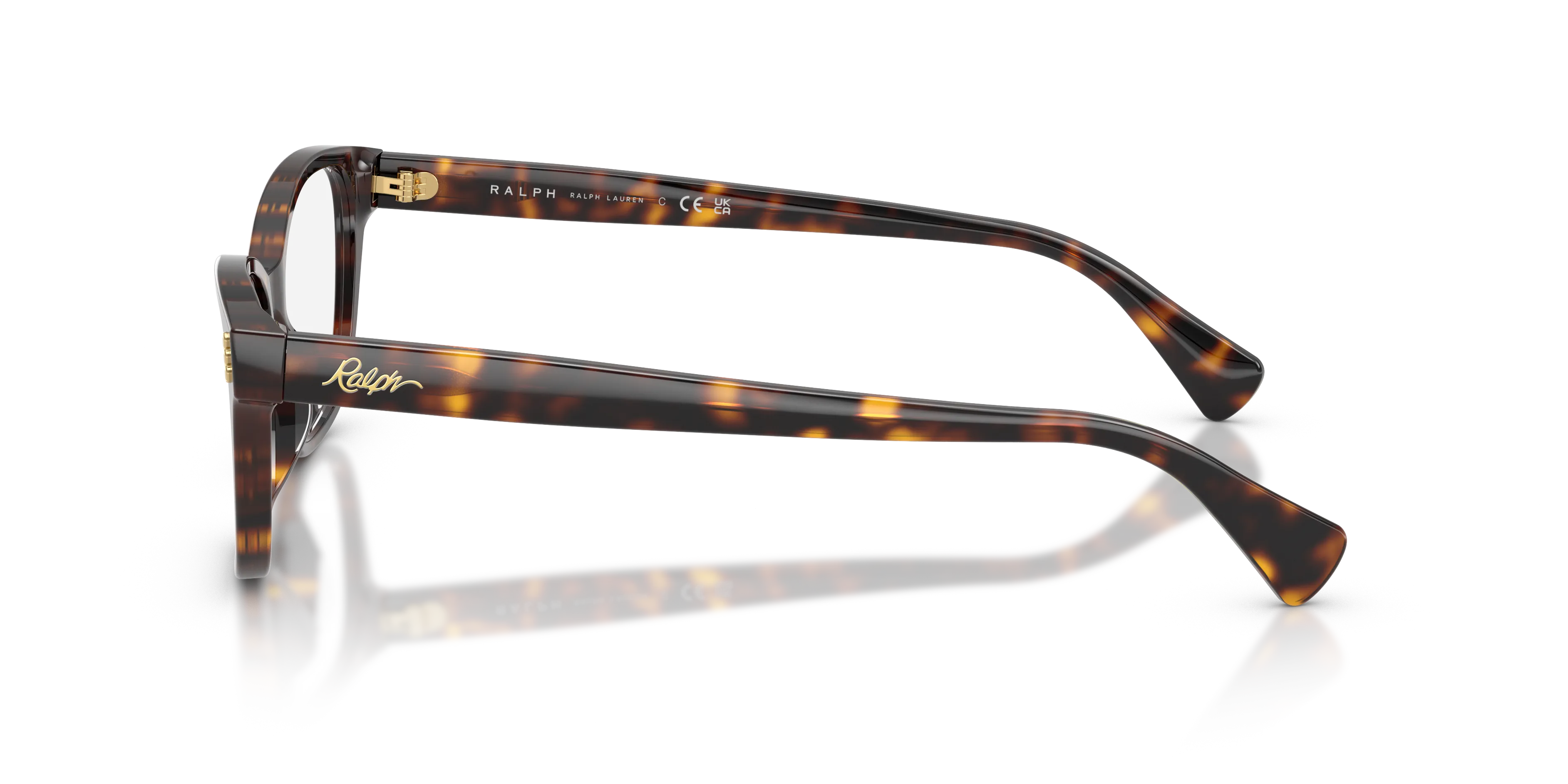 Ralph Lauren RA7195U 5003 Montature da vista Acetato Marrone Trasparente Squadrata Normale - immagine 4