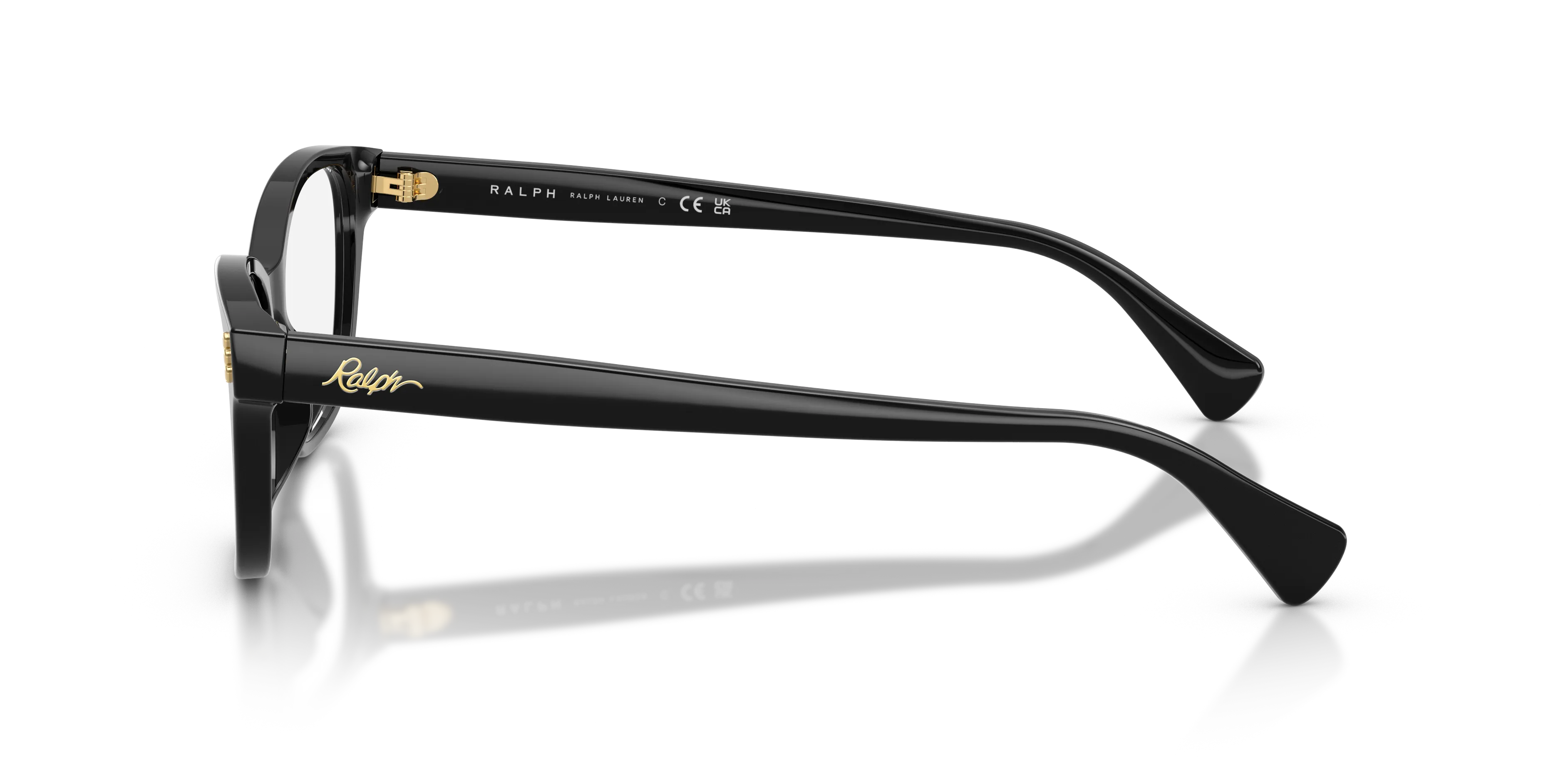 Ralph Lauren RA7195U 5001 Montature da vista Acetato Nero Trasparente Squadrata Normale - immagine 4