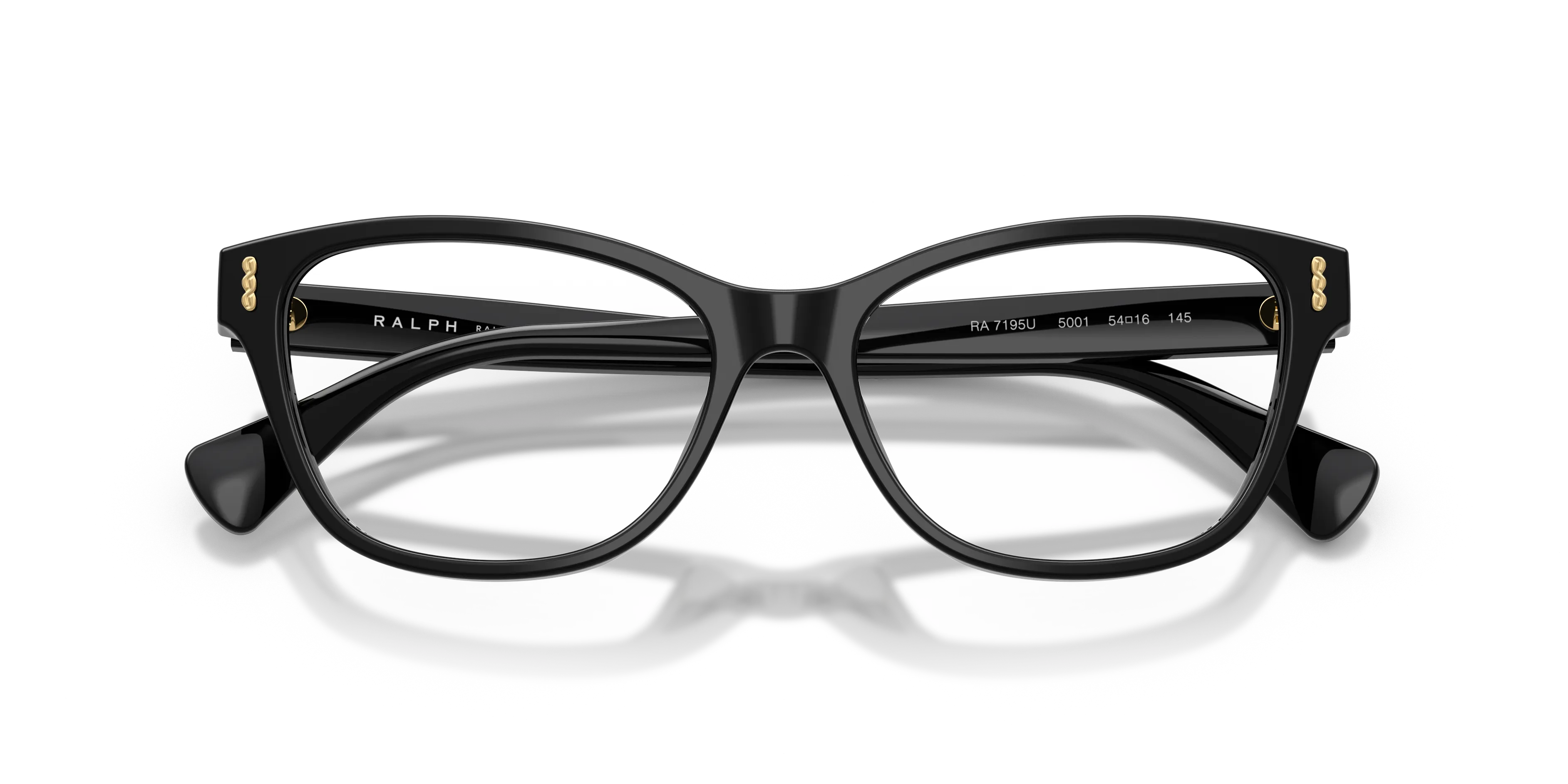 Ralph Lauren RA7195U 5001 Montature da vista Acetato Nero Trasparente Squadrata Normale - immagine 2