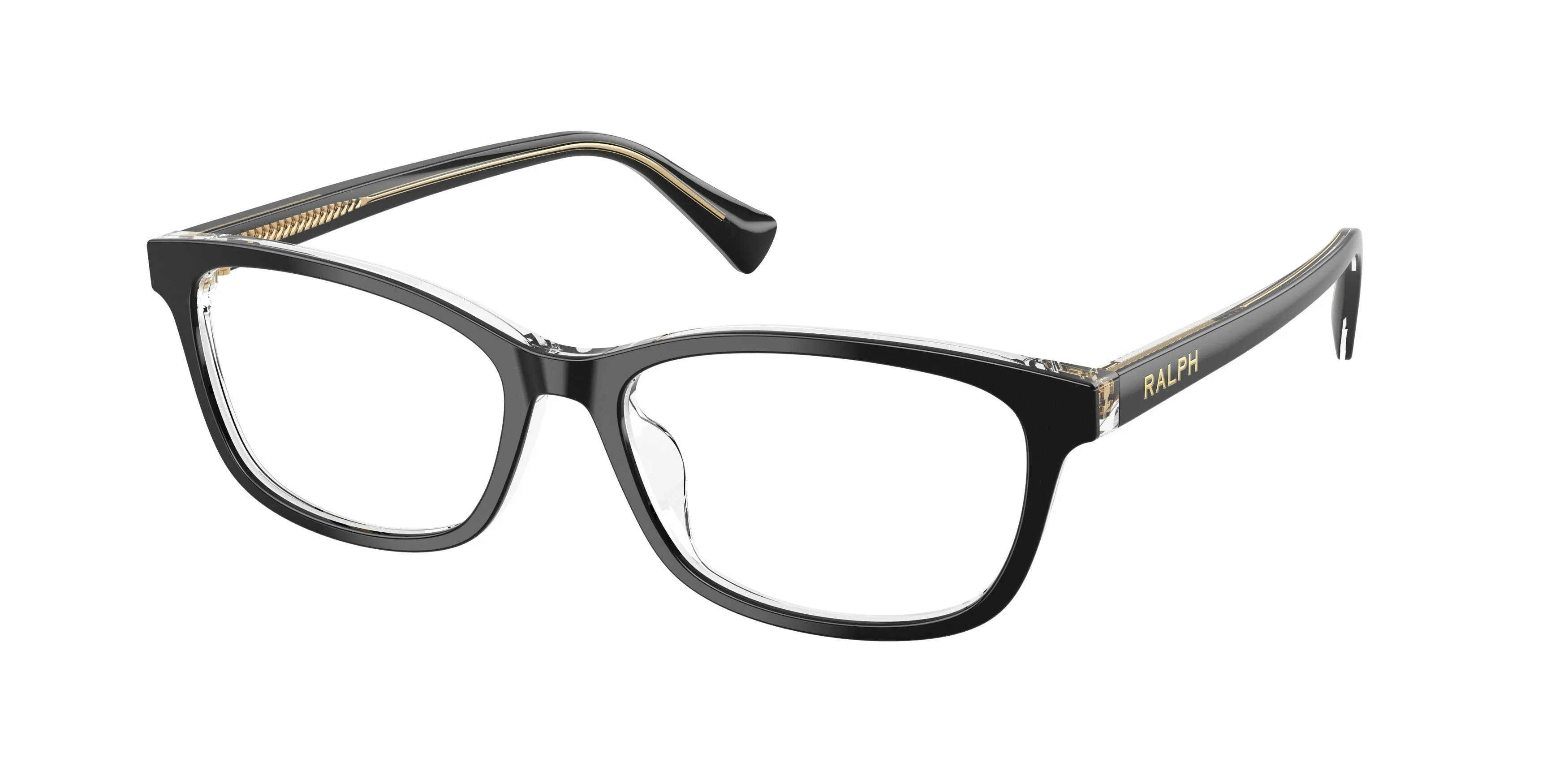 Ralph Lauren RA7194U 6297 Montature da vista Acetato Nero Trasparente Squadrata Normale - immagine 1