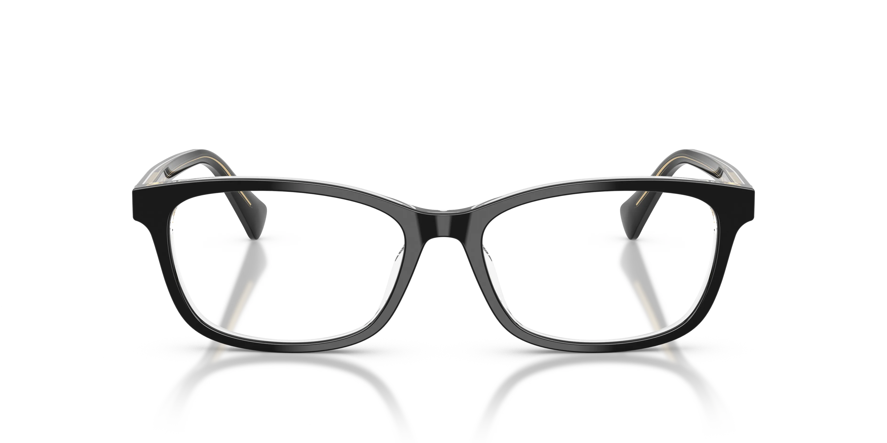 Ralph Lauren RA7194U 6297 Montature da vista Acetato Nero Trasparente Squadrata Normale - immagine 3