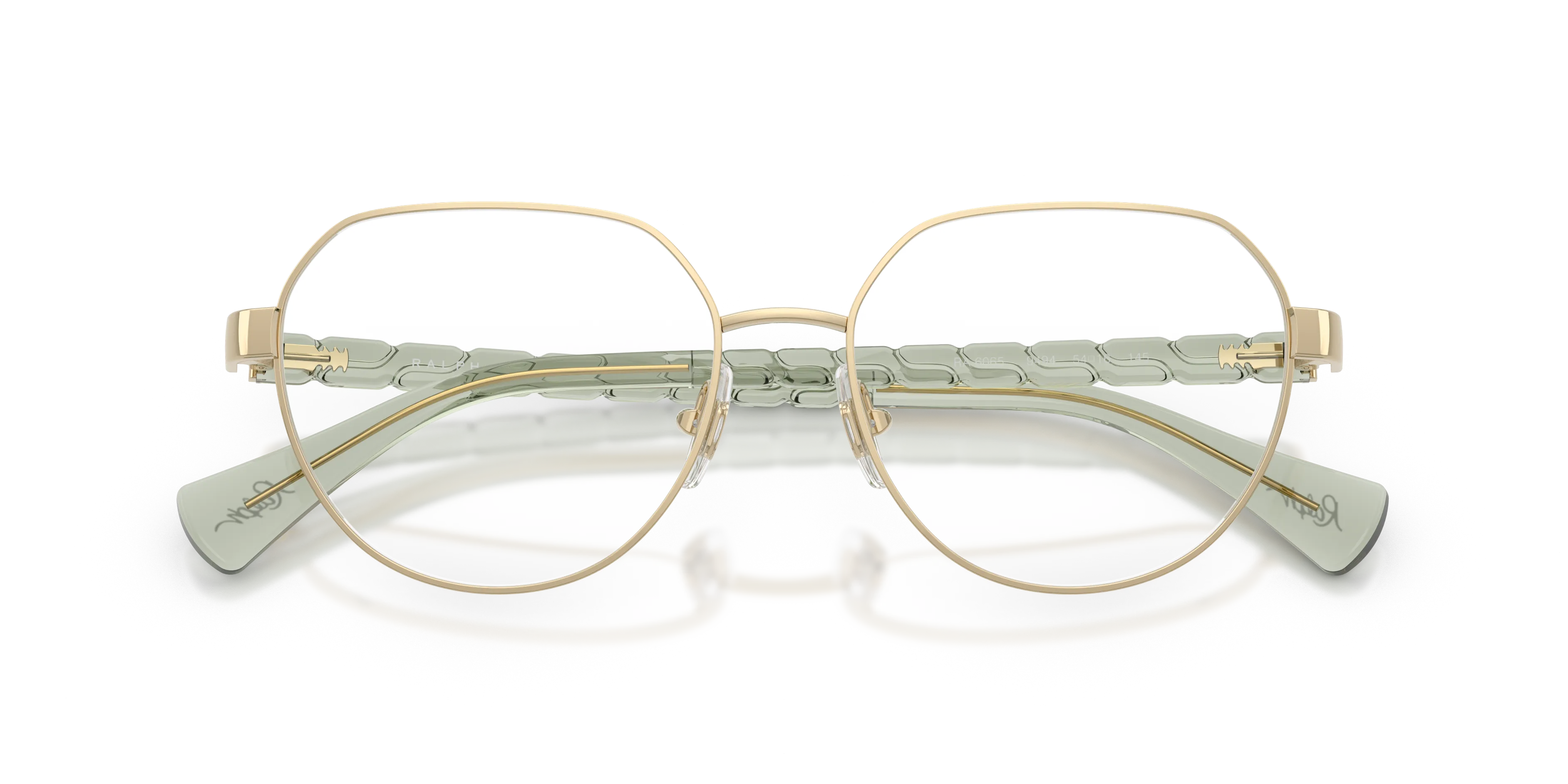 Ralph Lauren RA6065 9494 Montature da vista Metallo Oro Trasparente Geometrica Normale - immagine 2