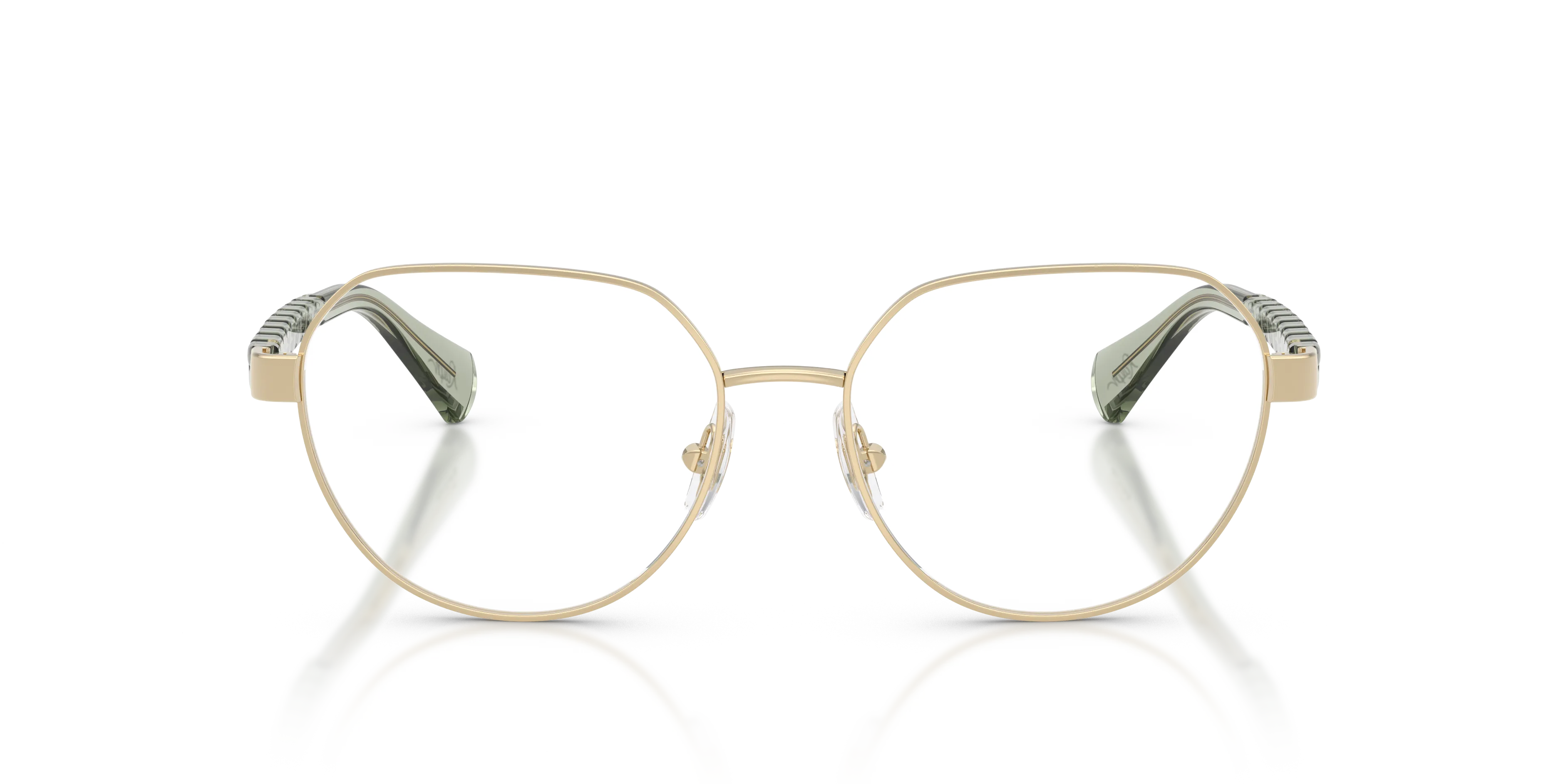 Ralph Lauren RA6065 9494 Montature da vista Metallo Oro Trasparente Geometrica Normale - immagine 3