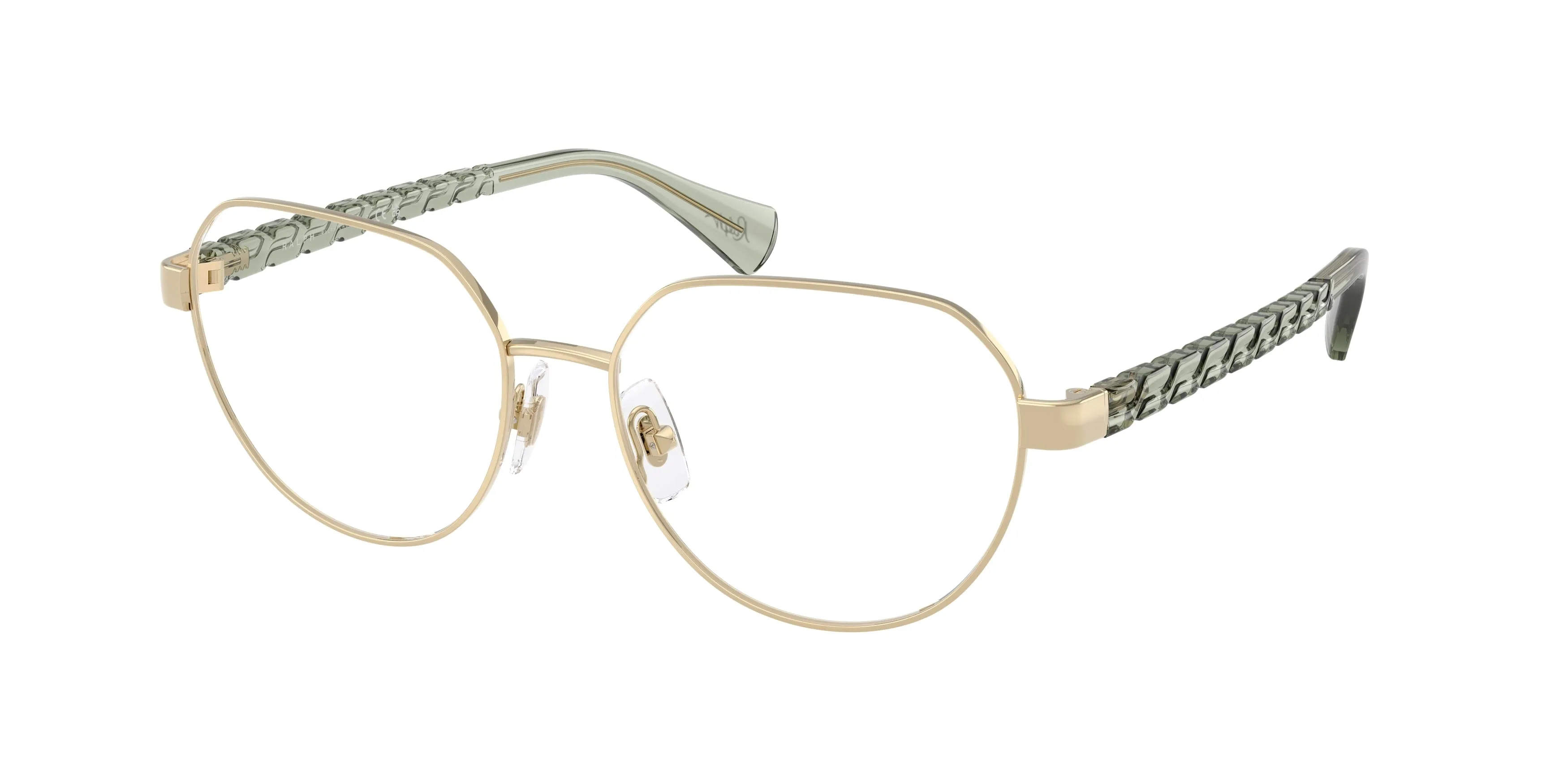 Ralph Lauren RA6065 9494 Montature da vista Metallo Oro Trasparente Geometrica Normale - immagine 1