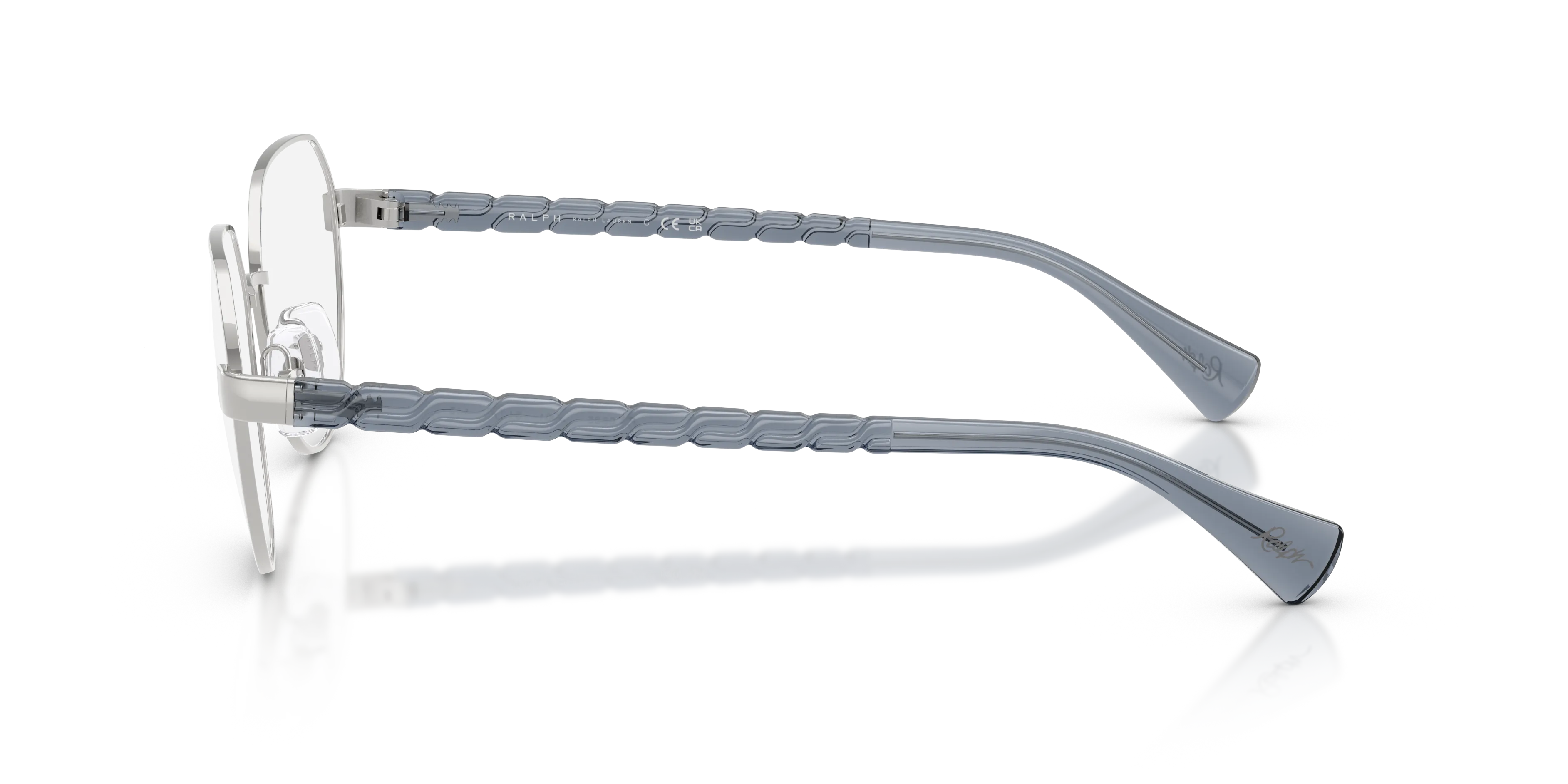 Ralph Lauren RA6065 9001 Montature da vista Metallo Argento Trasparente Geometrica Normale - immagine 4