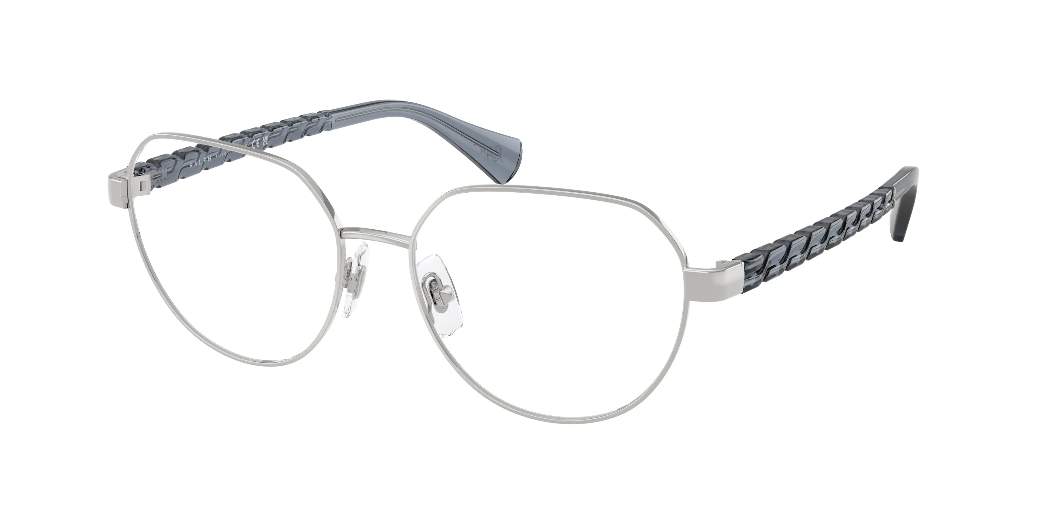 Ralph Lauren RA6065 9001 Montature da vista Metallo Argento Trasparente Geometrica Normale - immagine 1