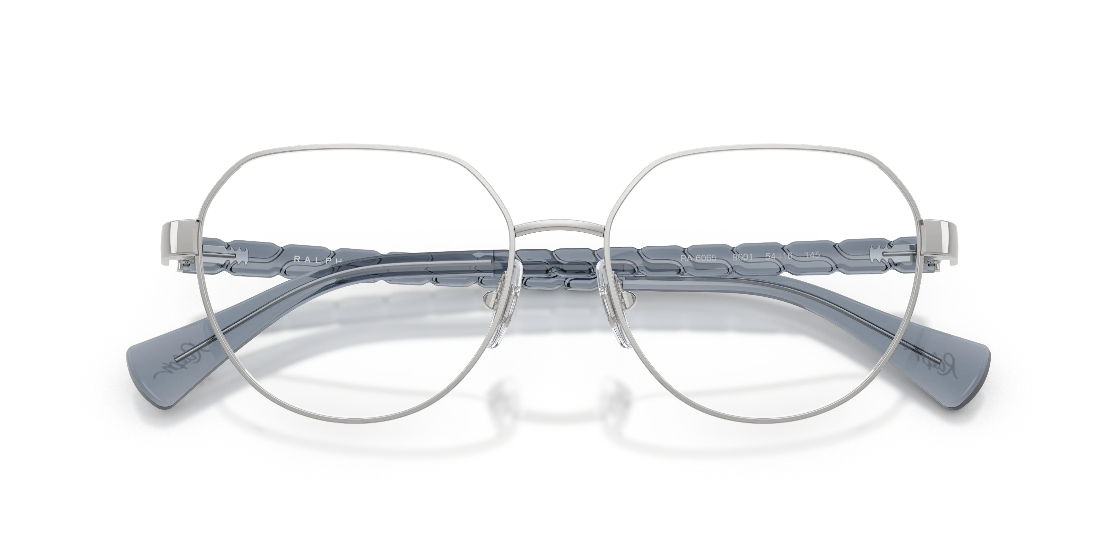 Ralph Lauren RA6065 9001 Montature da vista Metallo Argento Trasparente Geometrica Normale - immagine 2