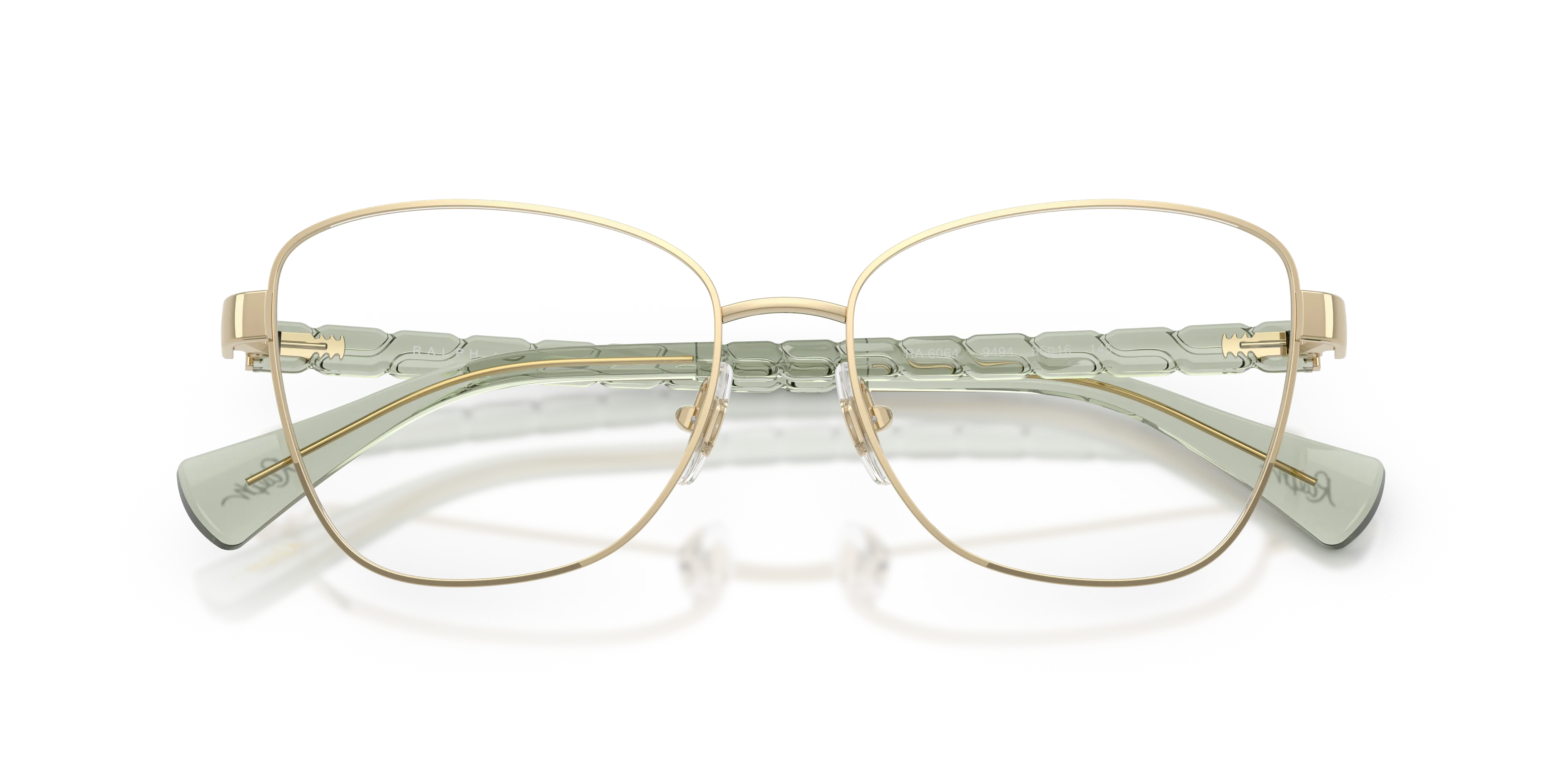 Ralph Lauren RA6064 9494 Montature da vista Metallo Oro Trasparente Geometrica Normale - immagine 2