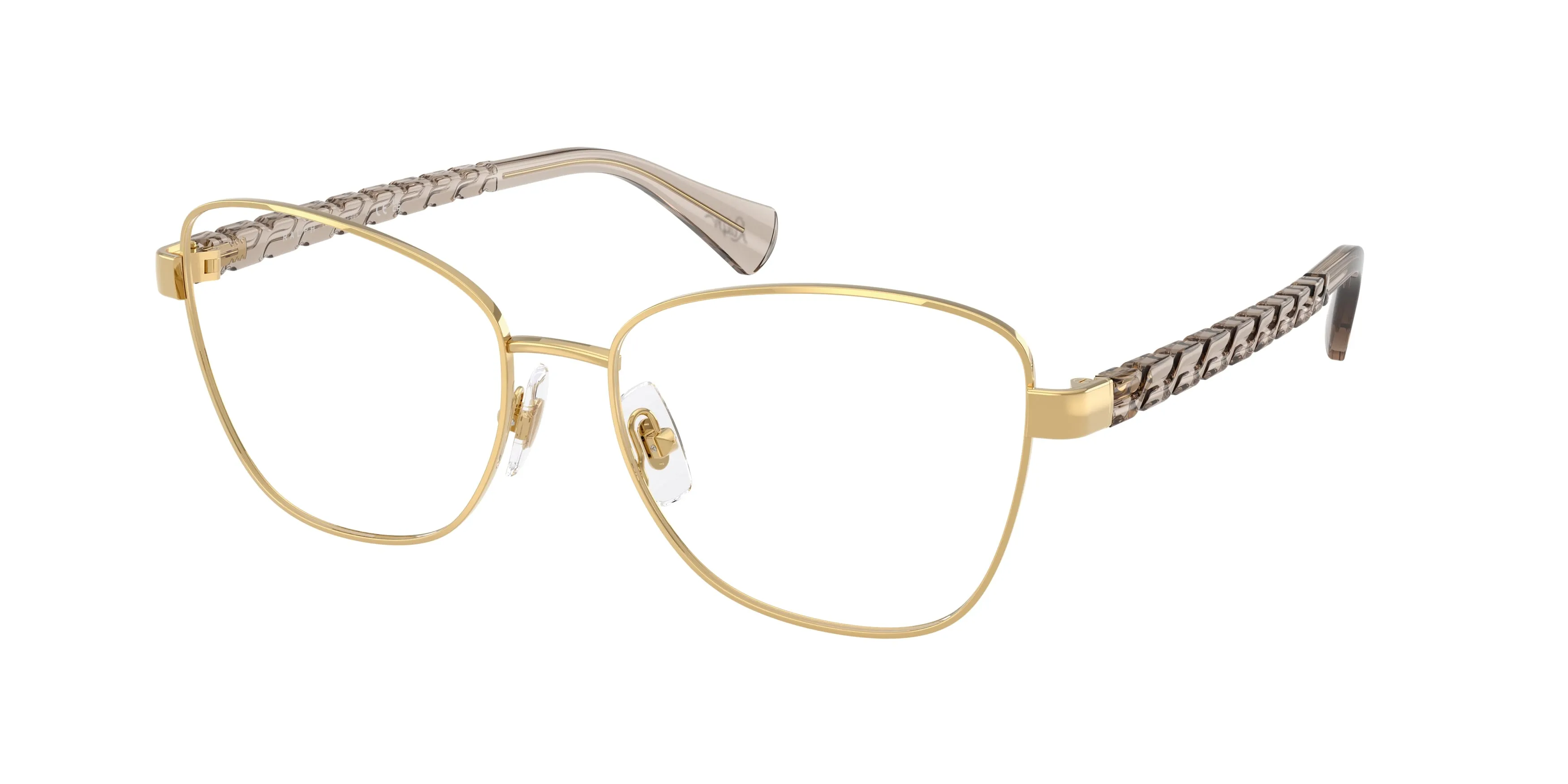 Ralph Lauren RA6064 9493 Montature da vista Metallo Oro Trasparente Geometrica Normale - immagine 1