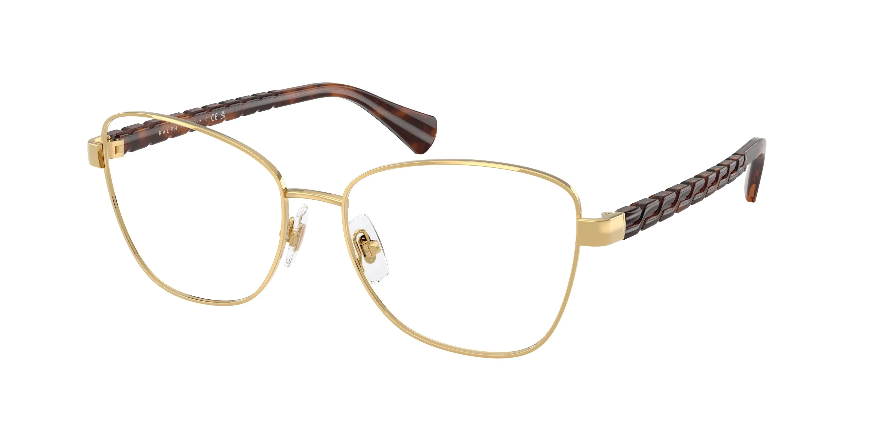 Ralph Lauren RA6064 9490 Montature da vista Metallo Oro Trasparente Geometrica Normale - immagine 1