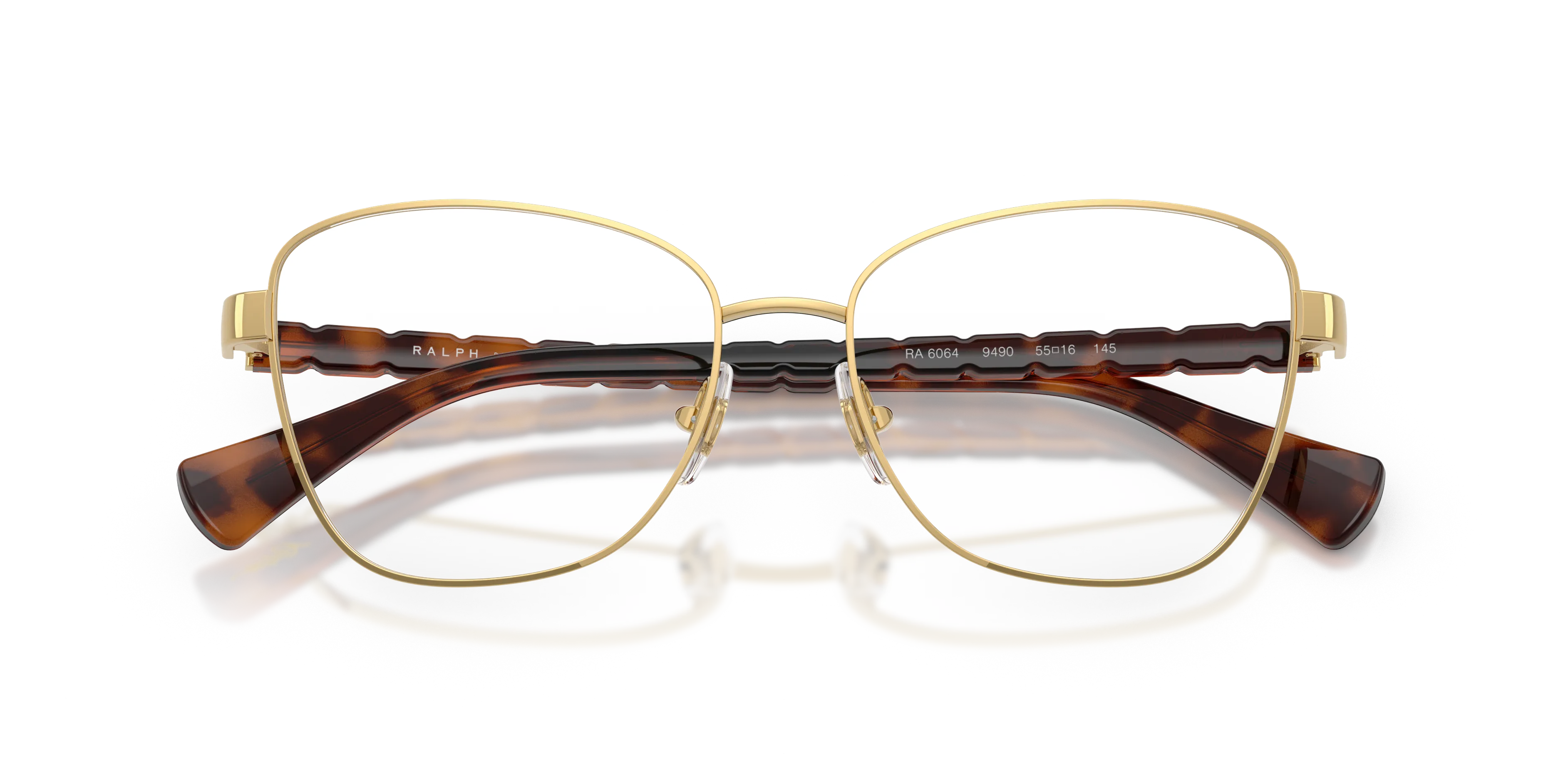 Ralph Lauren RA6064 9490 Montature da vista Metallo Oro Trasparente Geometrica Normale - immagine 2